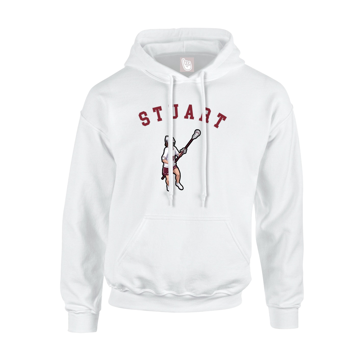 Hoodie — Shirsey Arch in White