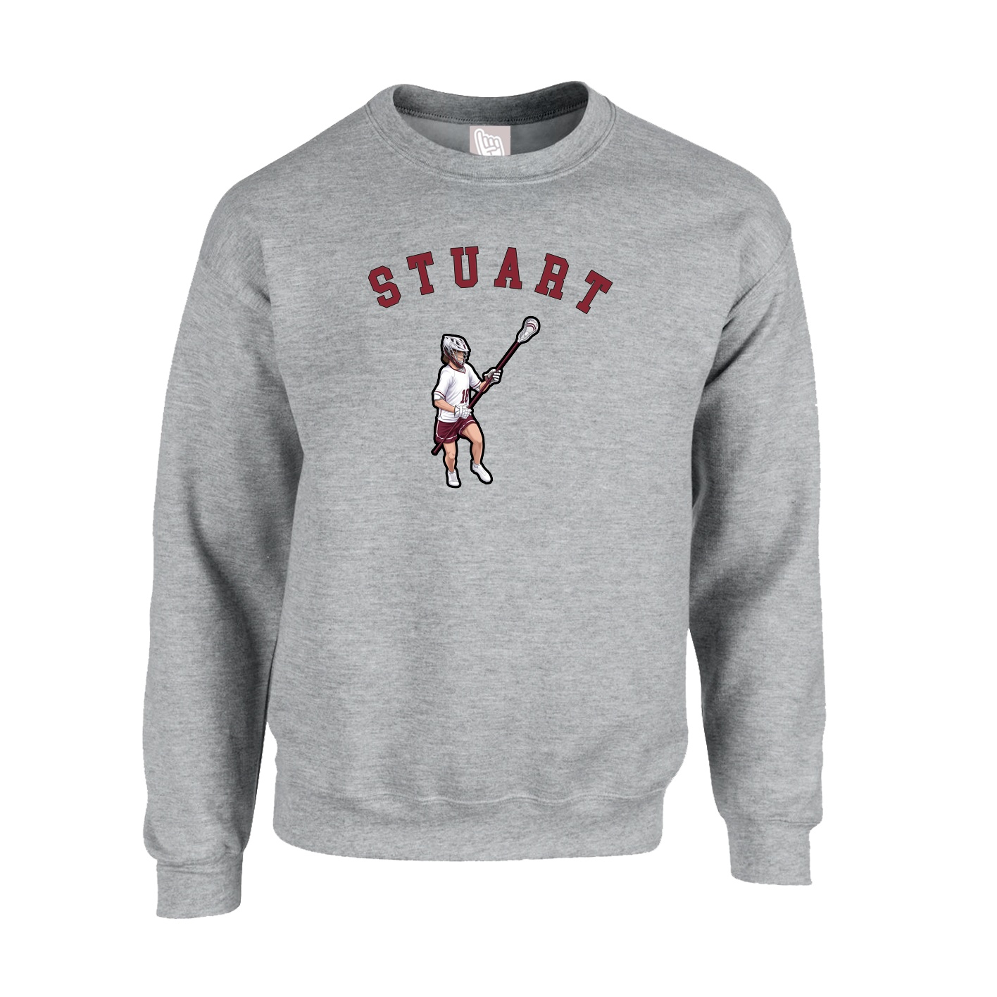Fleece Crew — Shirsey Arch in Grey