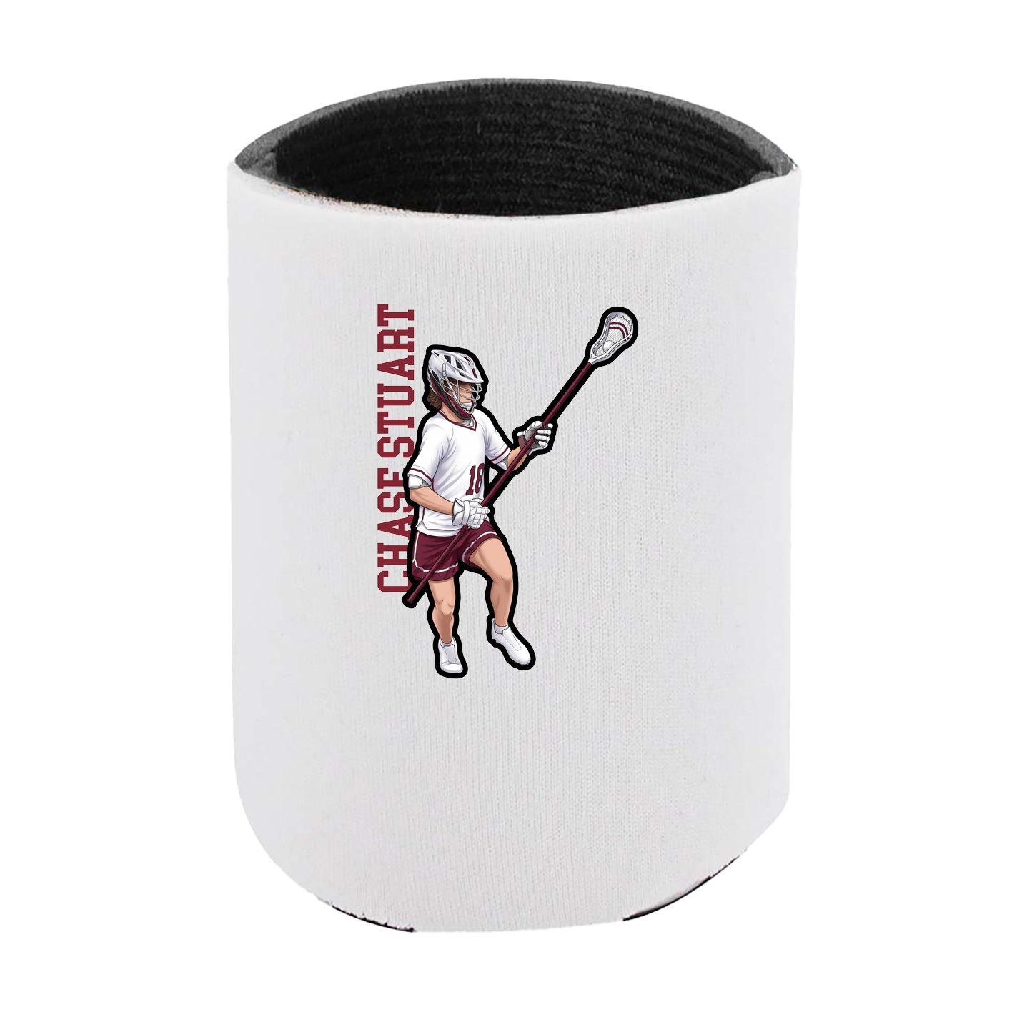 Can Holder — Name Vertical in White