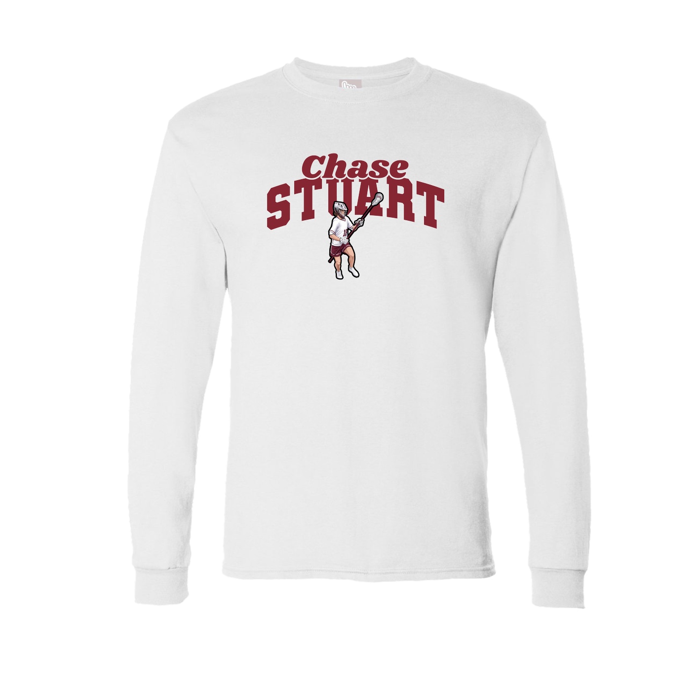 Long Sleeve Tee — Signature Arch in White