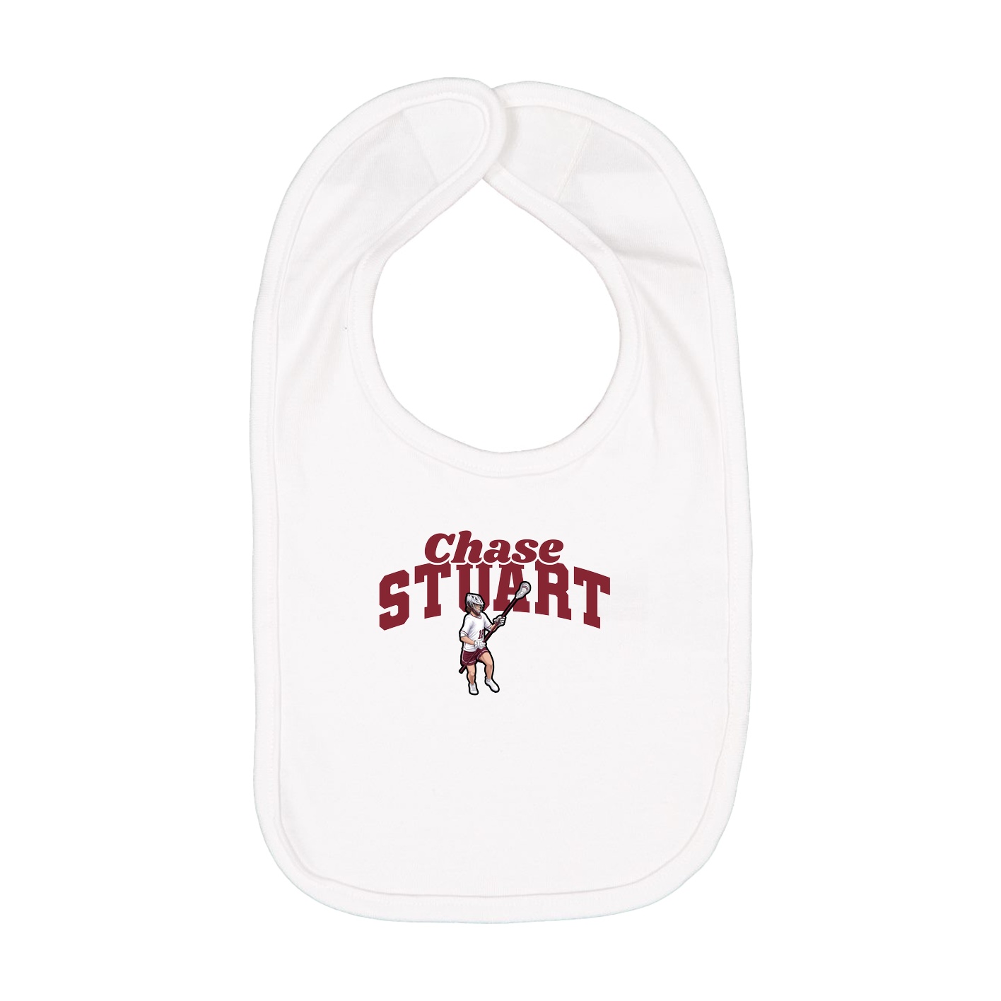 Infant Bib — Signature Arch in White