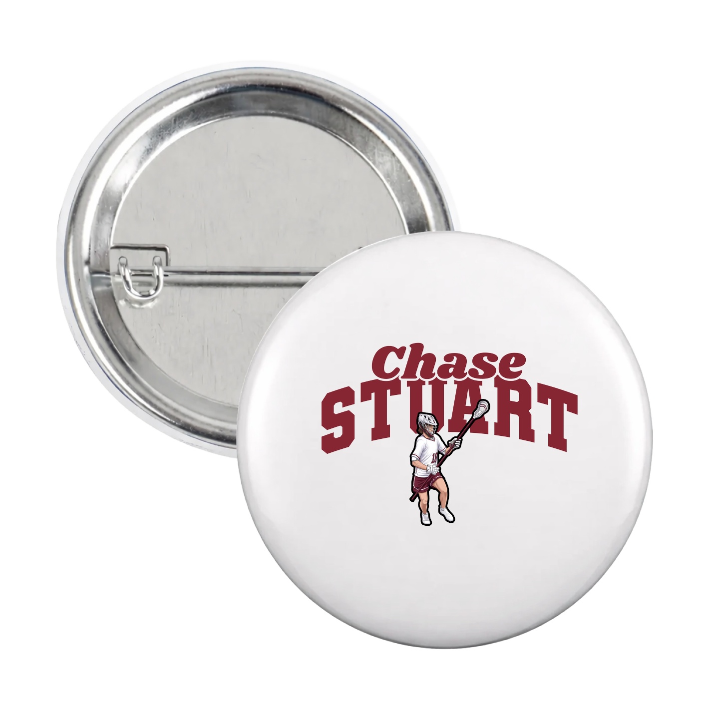 Game Day Button — Signature Arch in White