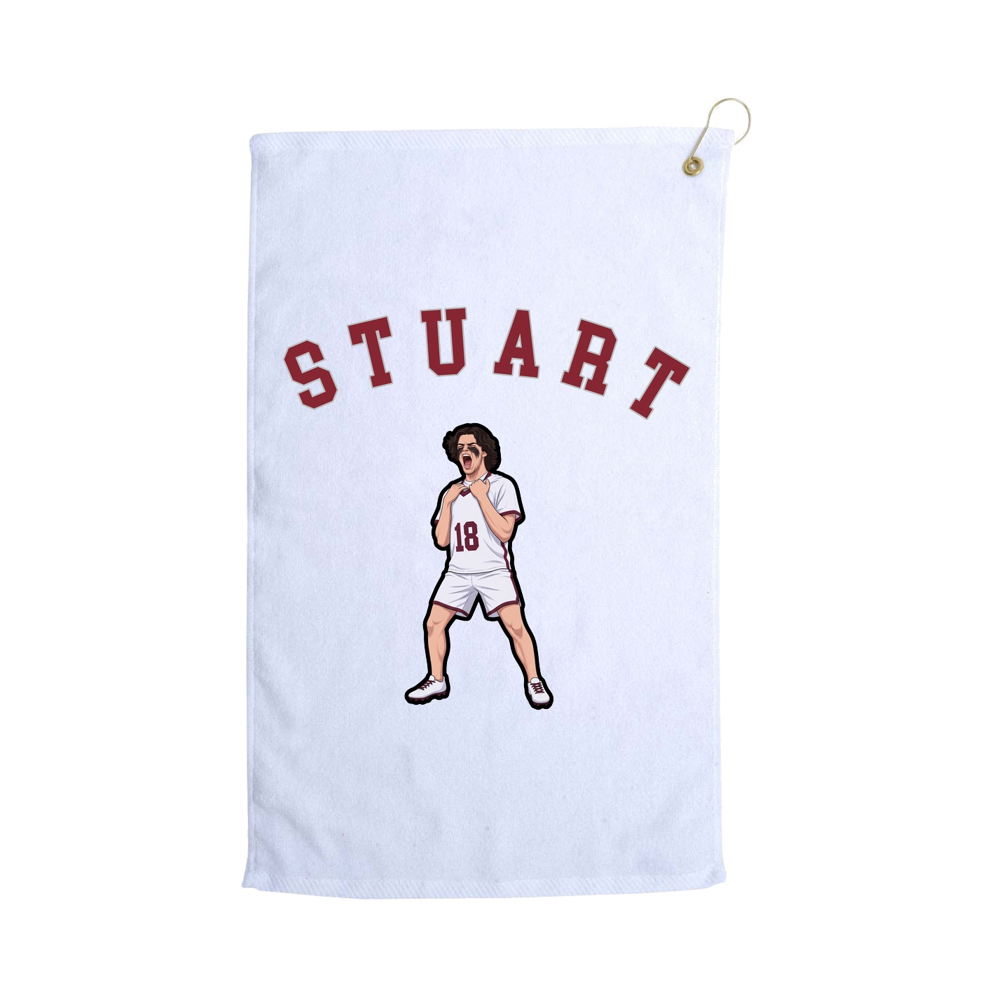 Golf Towel — Shirsey Arch in White