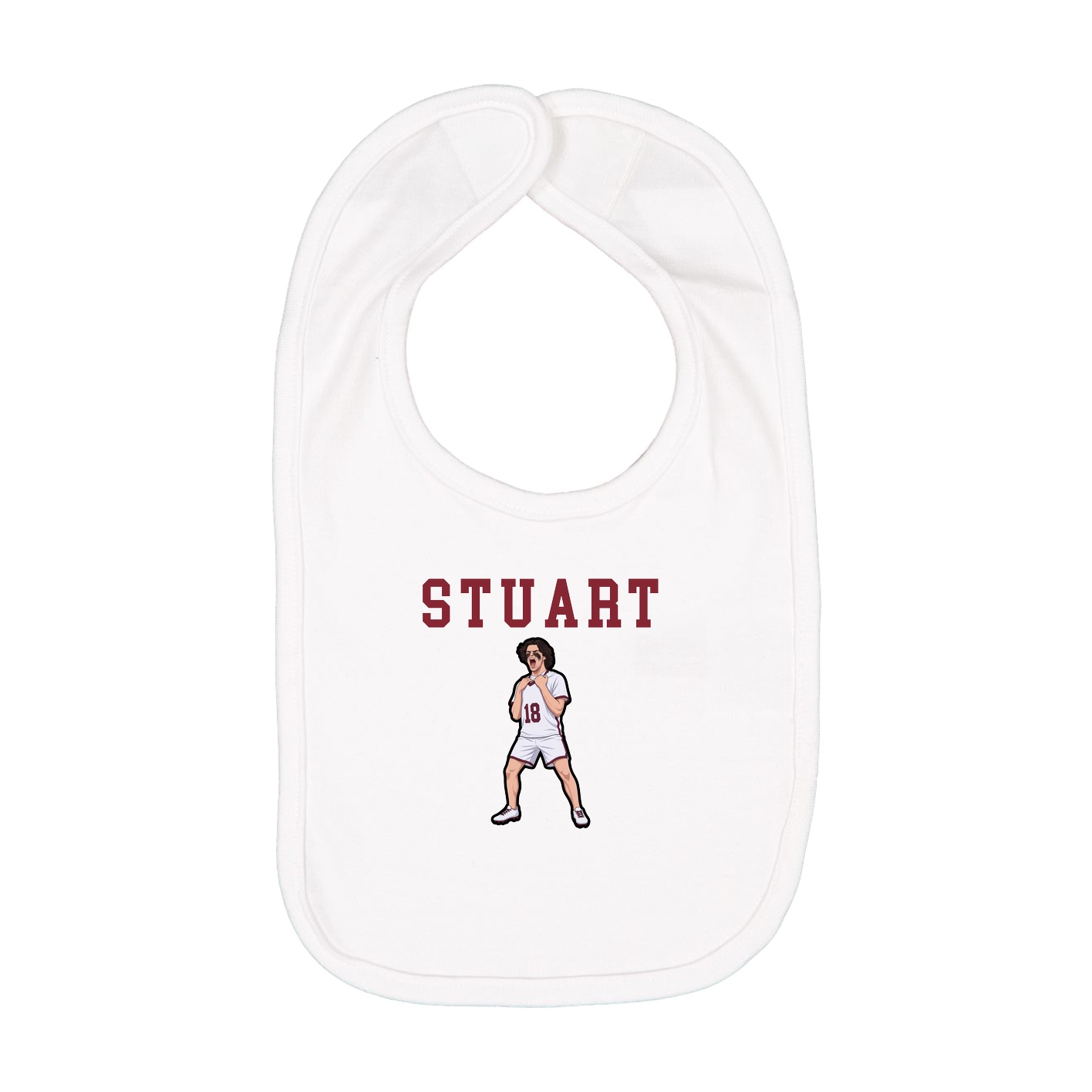 Infant Bib — Shirsey in White