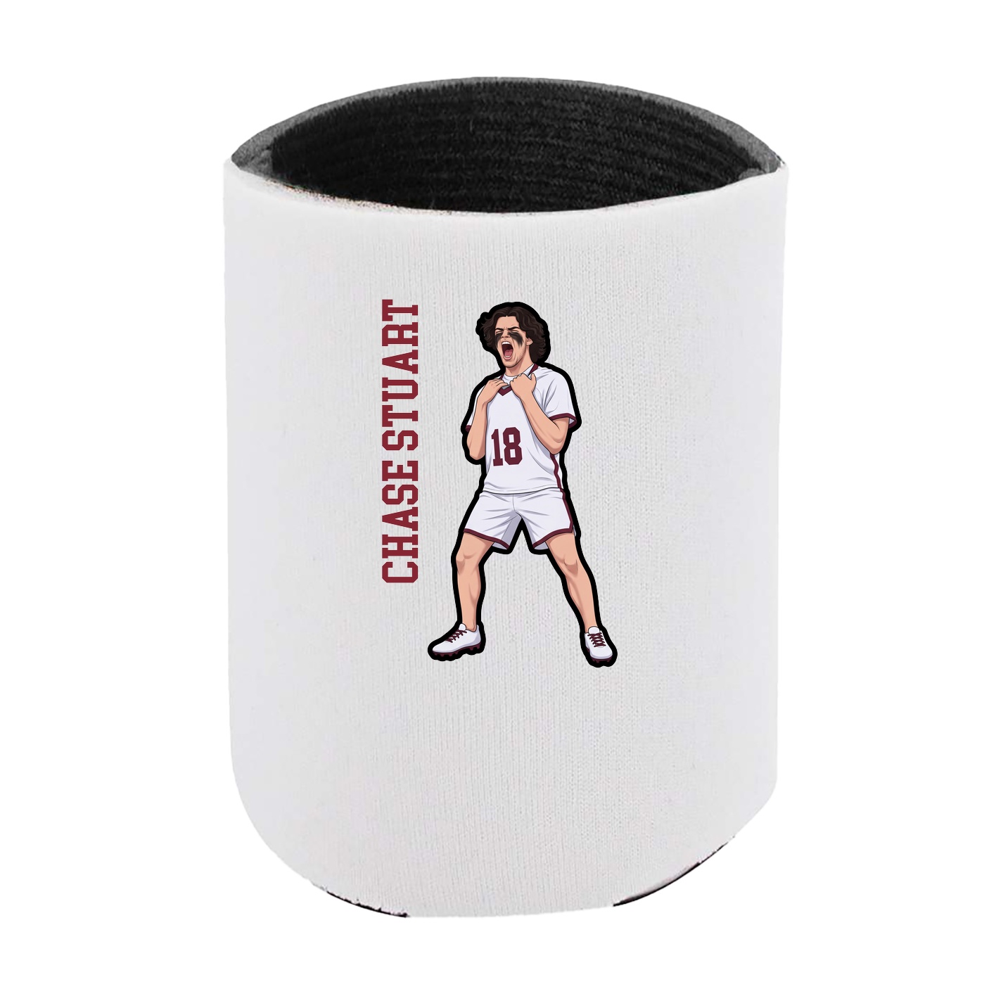 Can Holder — Name Vertical in White