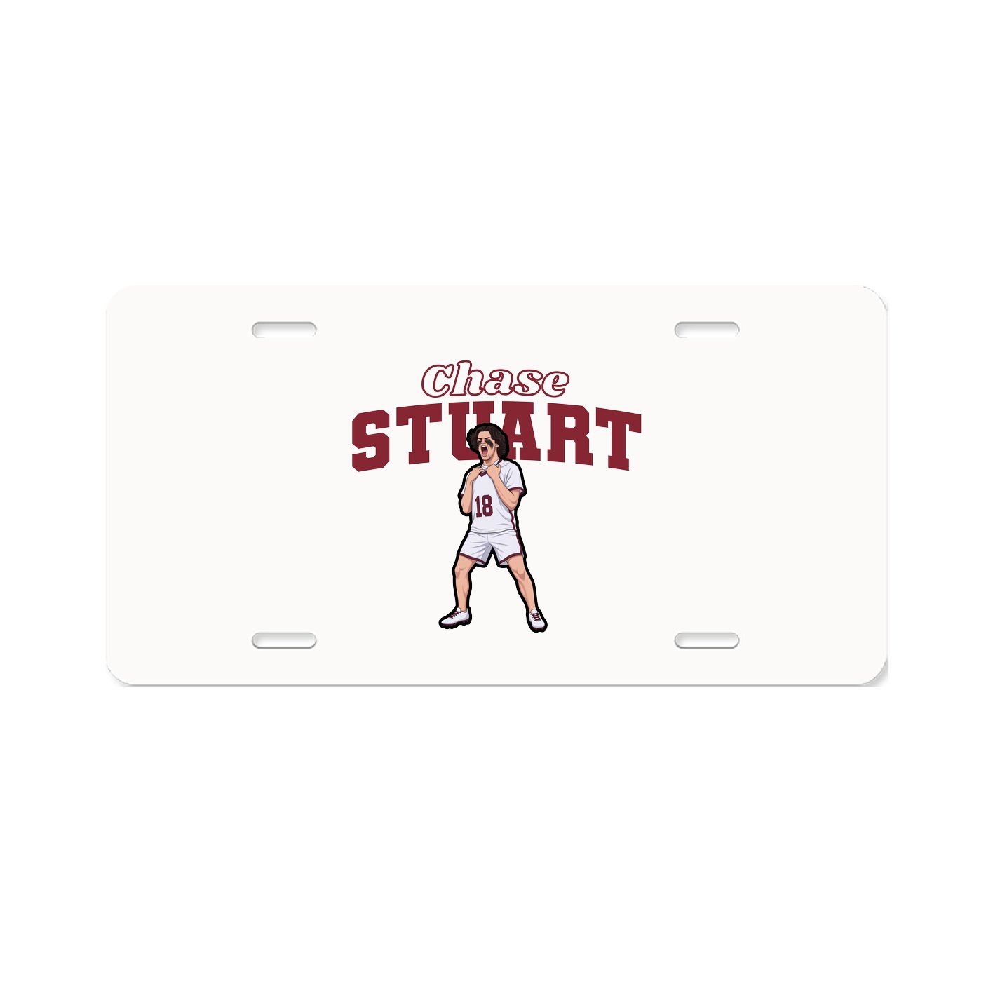 License Plate — Name Arch in Classic