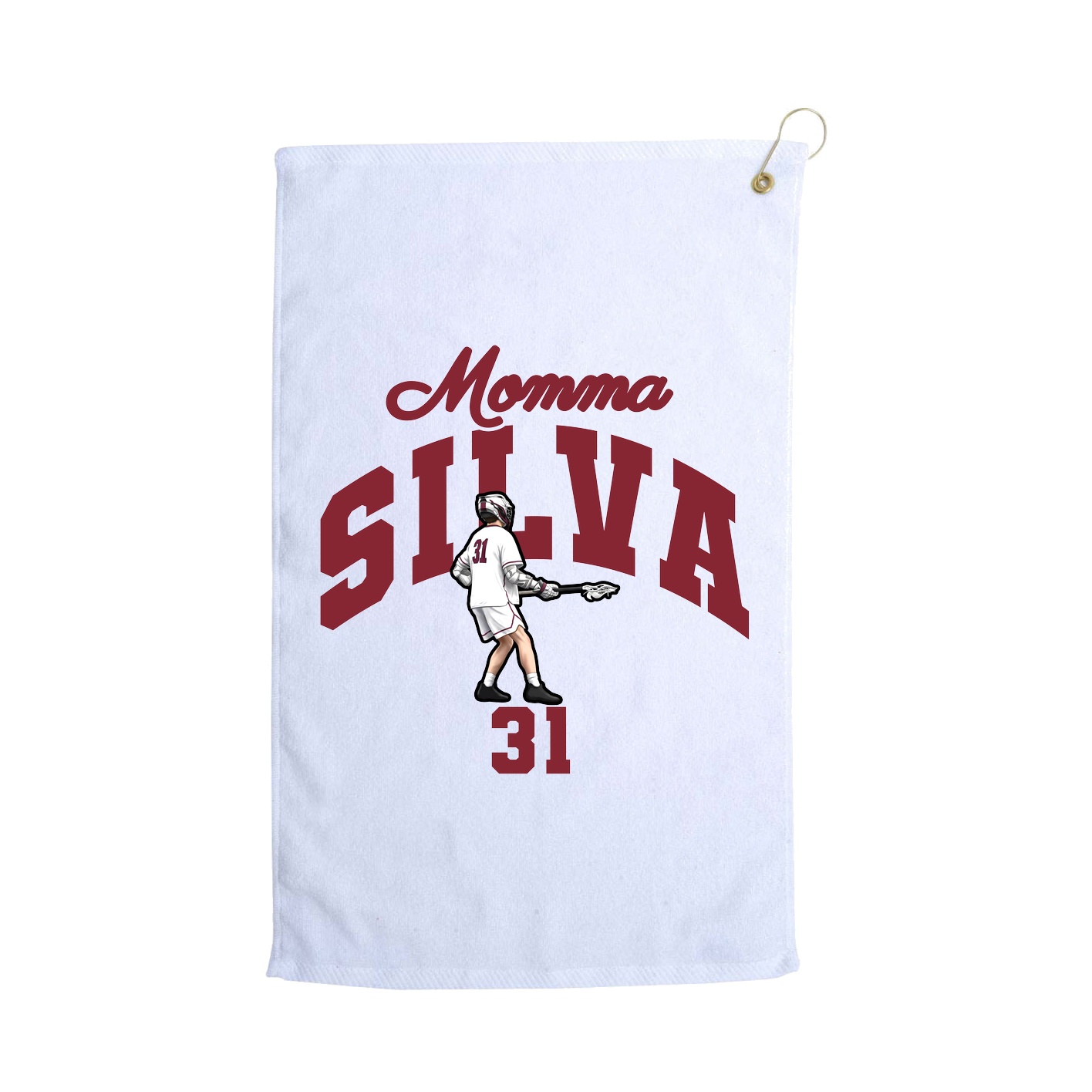 Golf Towel — Mothers Day Arch in White