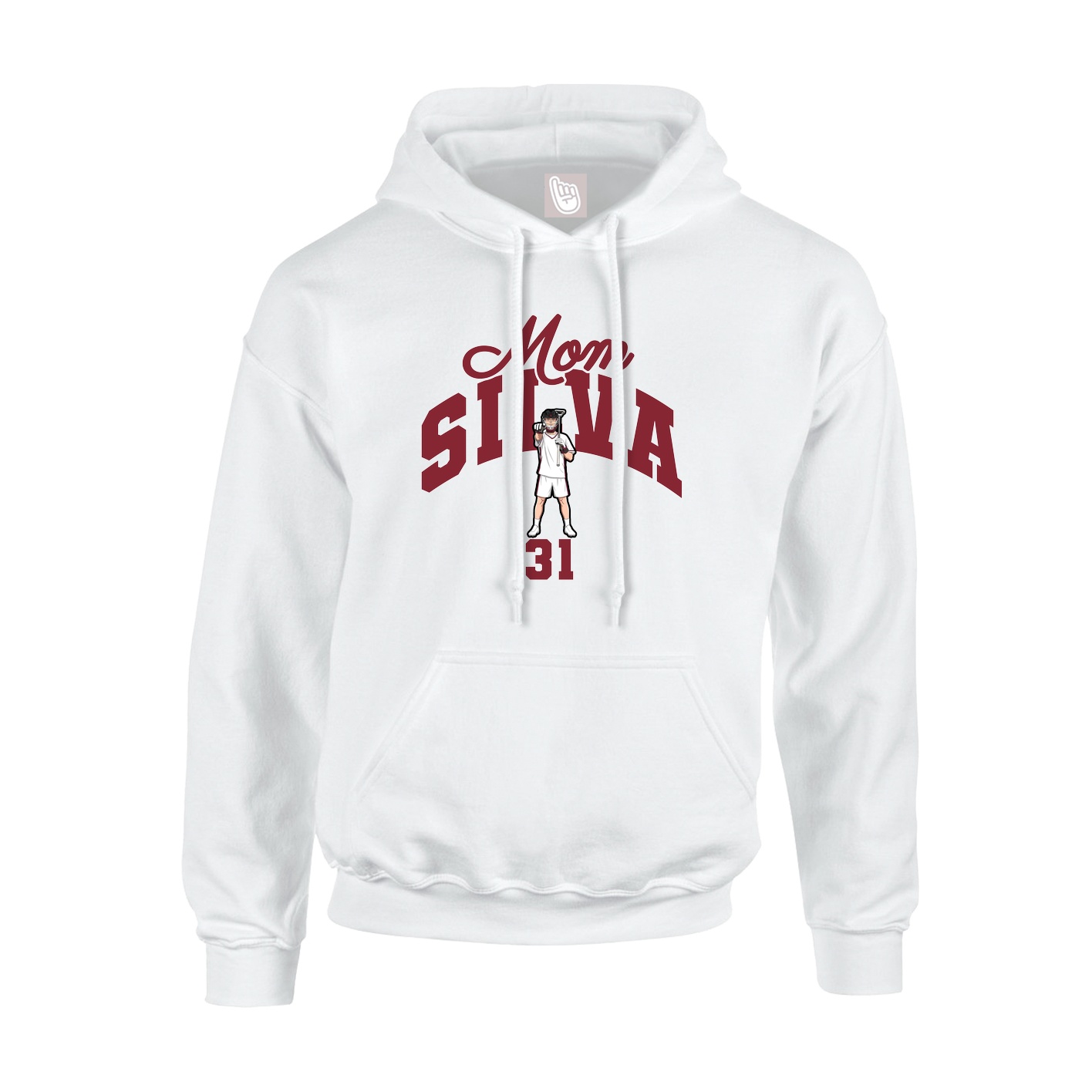 Youth Hoodie — Mothers Day Arch in White