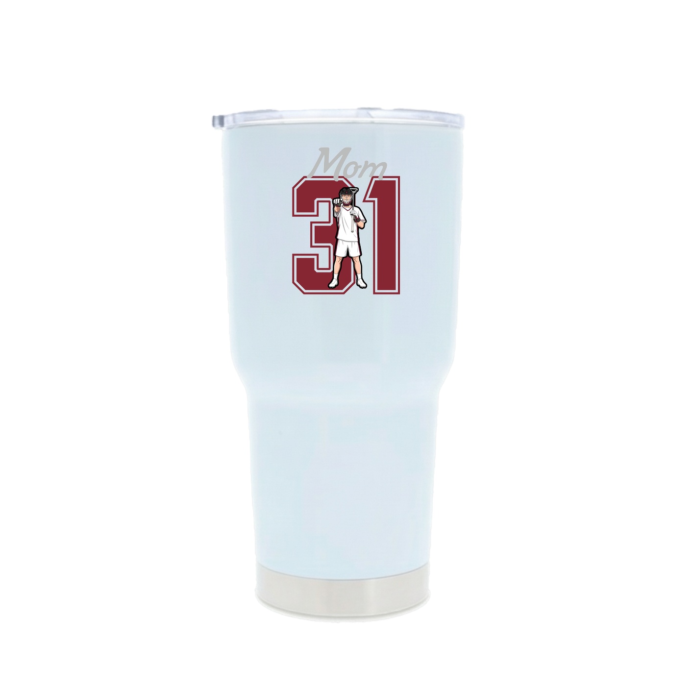 30oz Stainless Steel Tumbler — Mothers Day Shirsey in White
