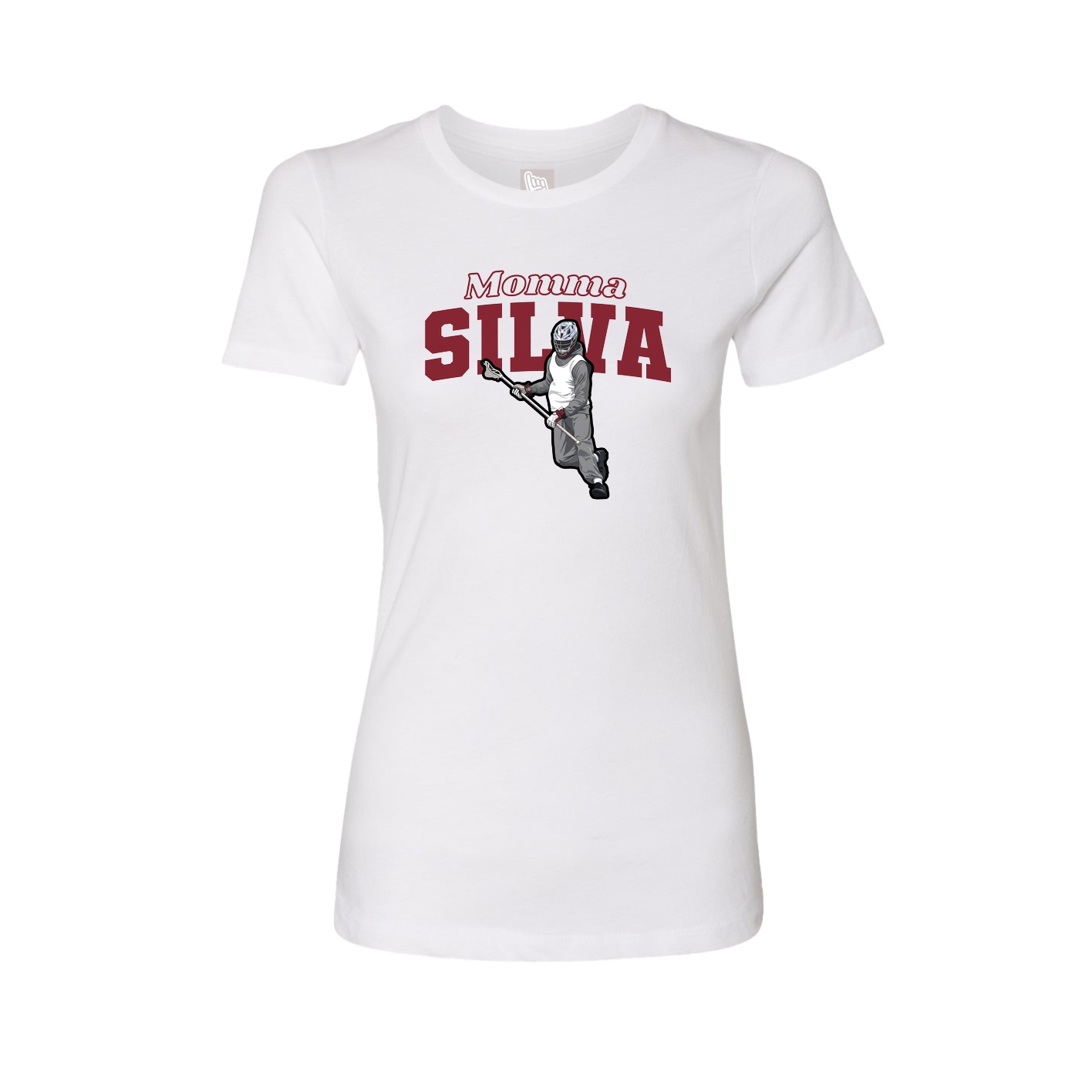 Womens Tee — Mothers Day Block in White
