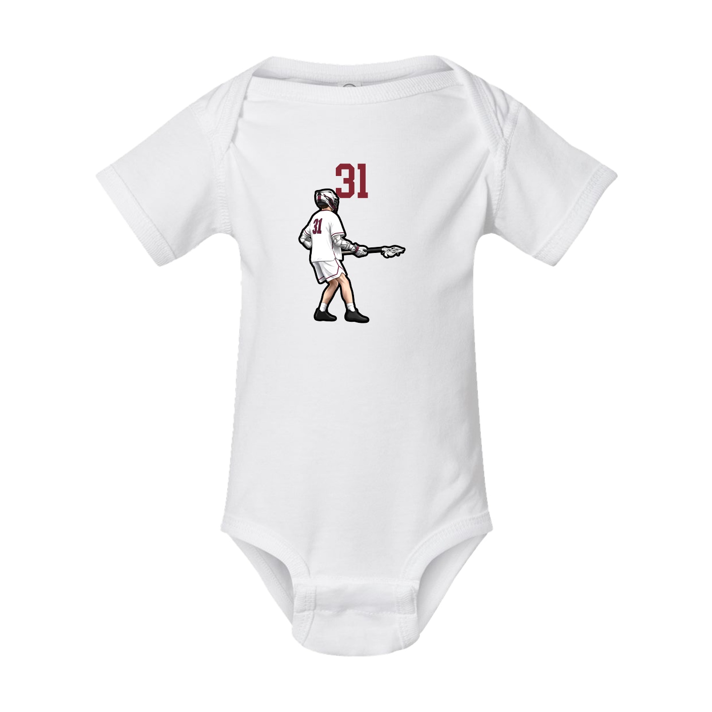 Baby Onesie — Number Top in White