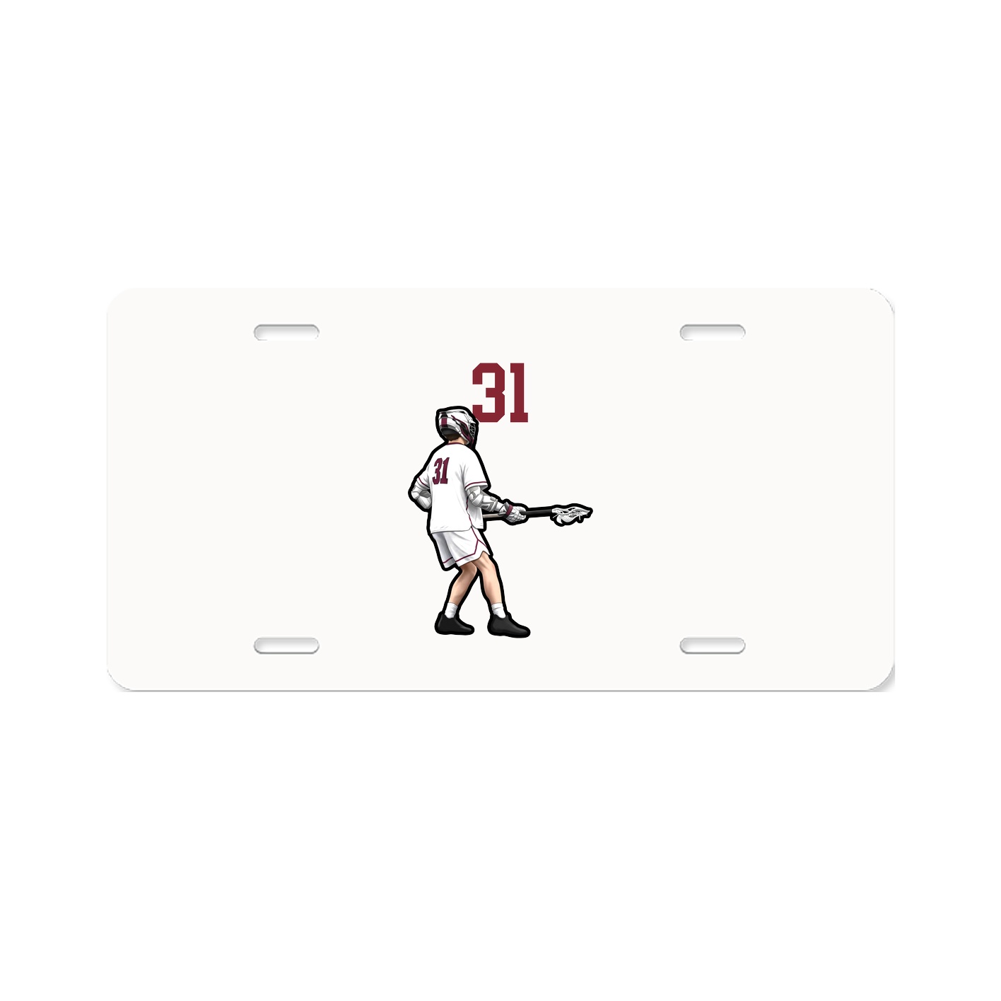 License Plate — Number Top in Classic