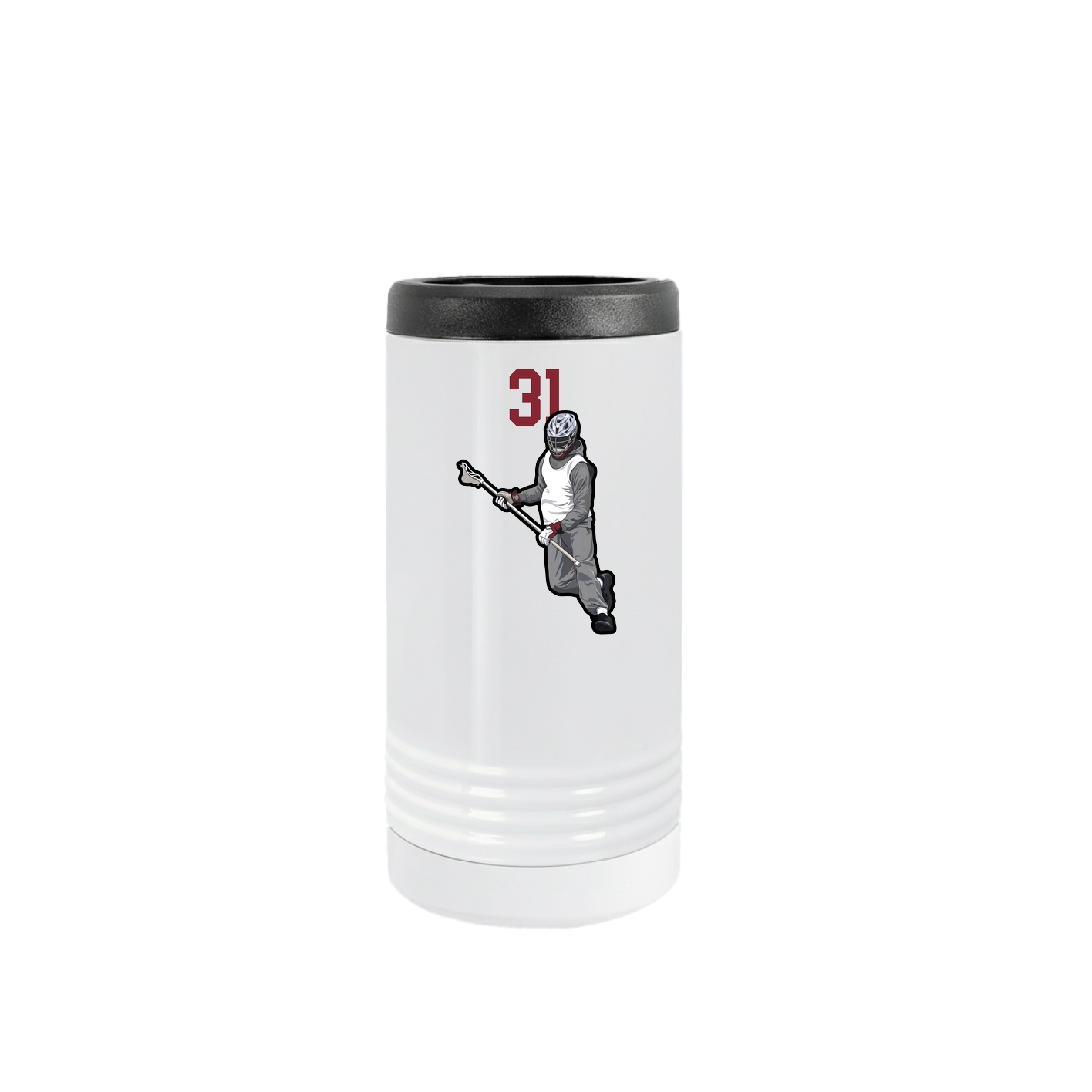 Slim Beverage Holder — Number Top in White