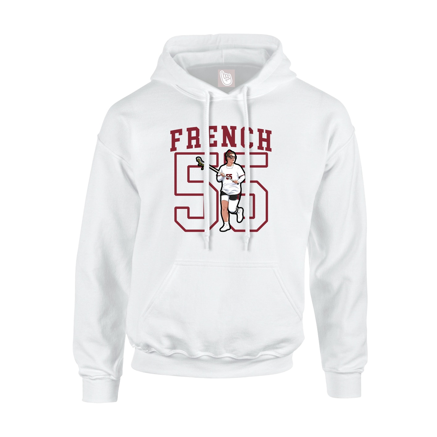 Hoodie — Shirsey in White