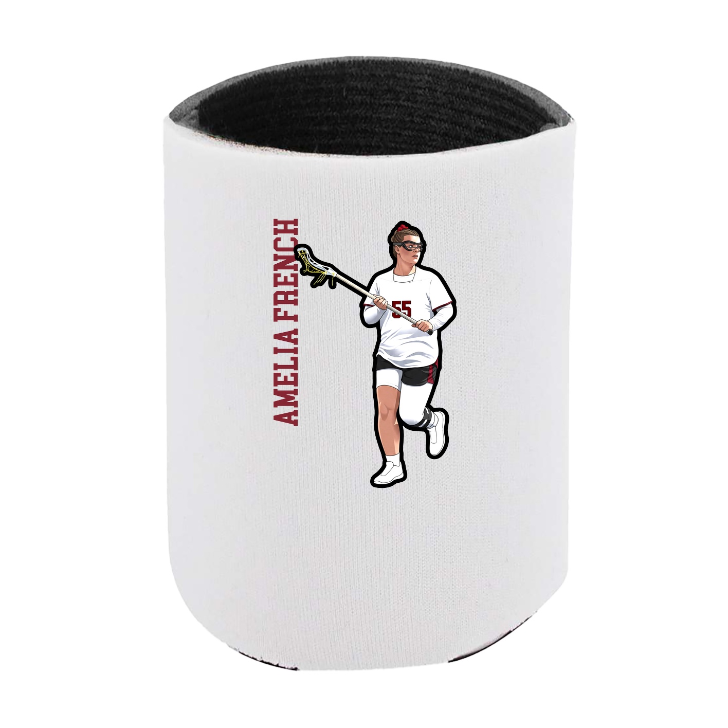 Can Holder — Name Vertical in White