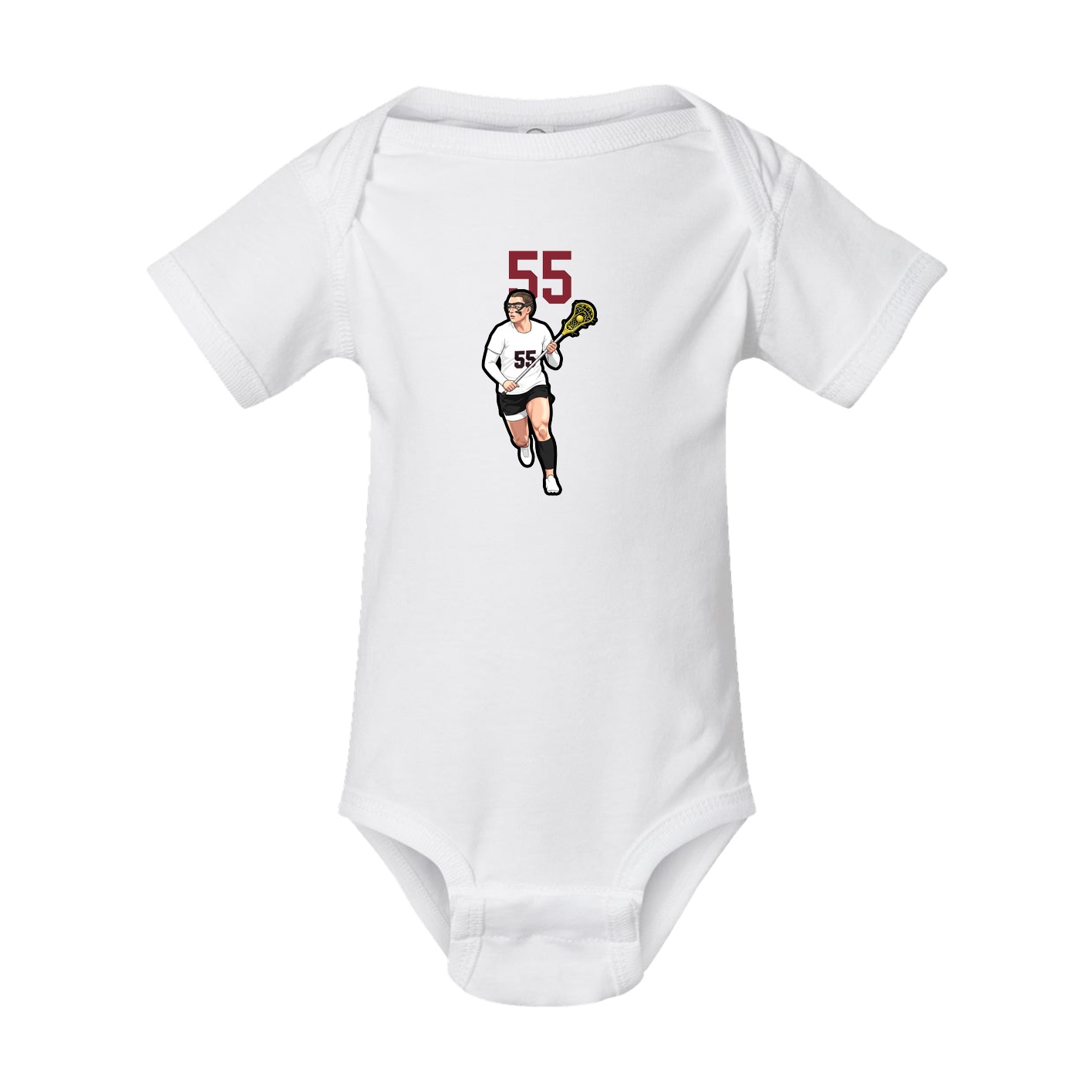 Baby Onesie — Number Top in White