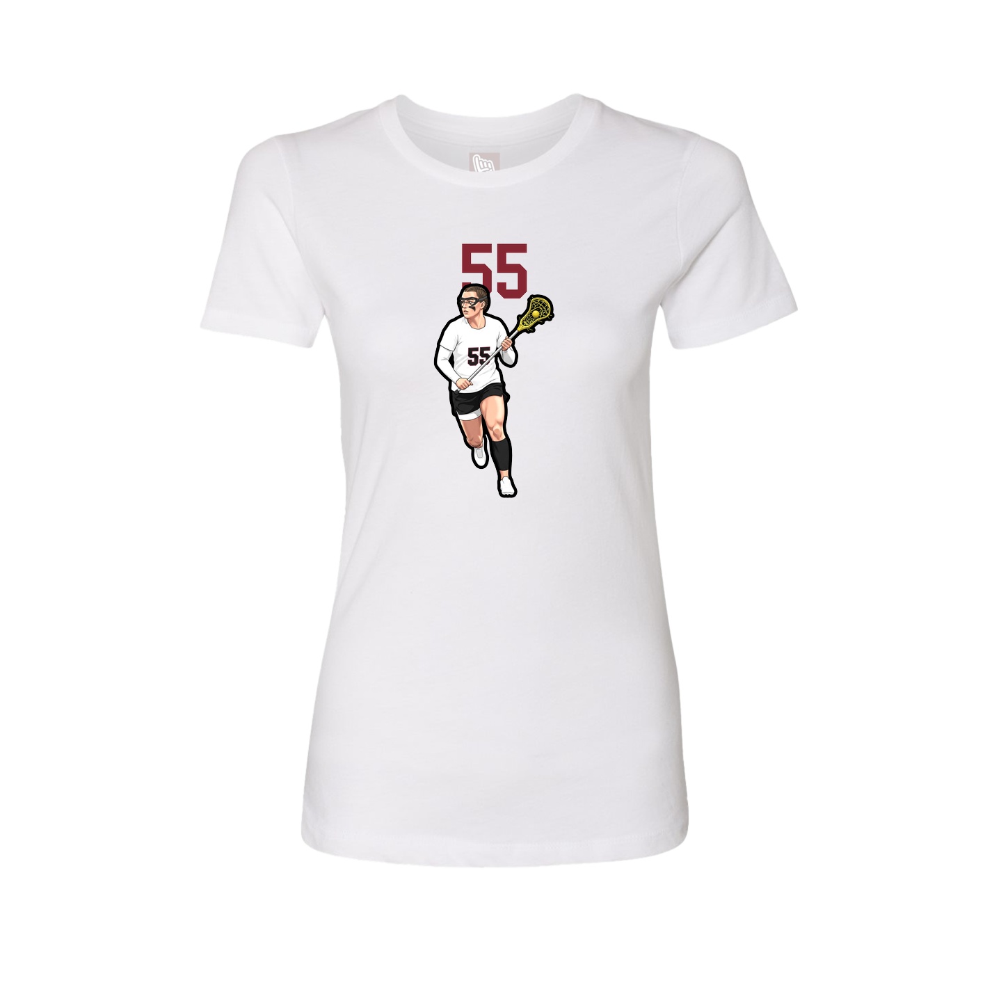 Womens Tee — Number Top in White