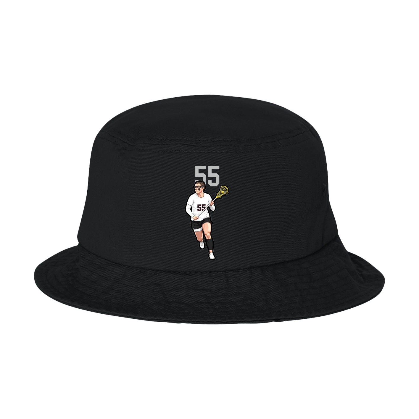 Bucket Cap — Number Top in Black