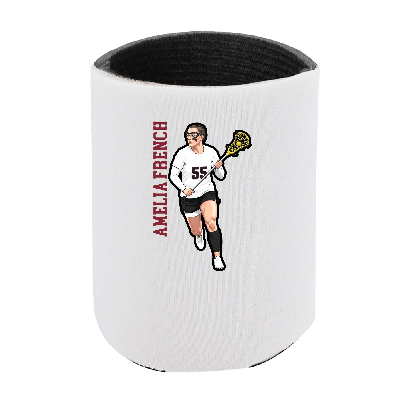 Can Holder — Name Vertical in White