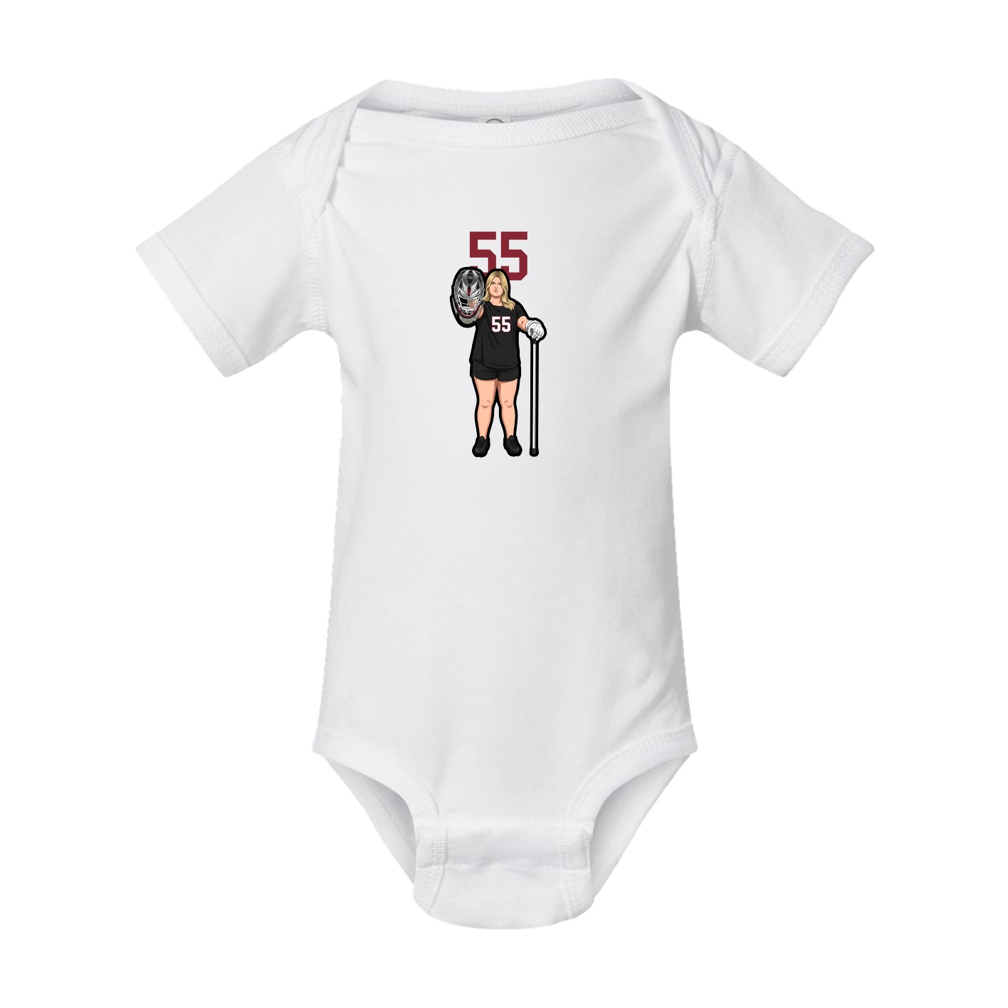 Baby Onesie — Number Top in White