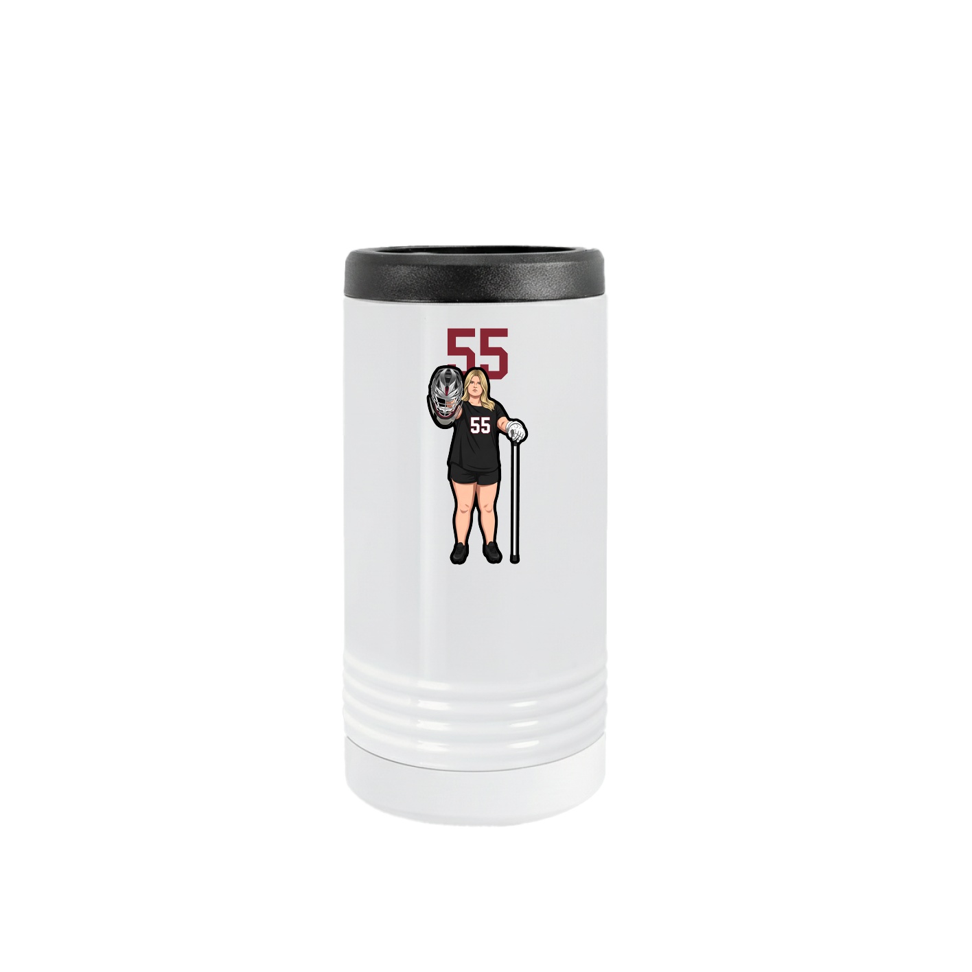 Slim Beverage Holder — Number Top in White