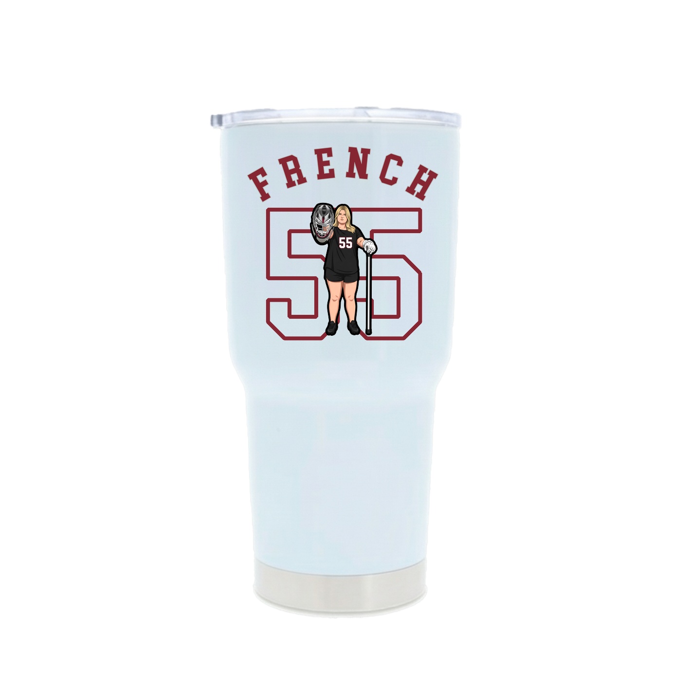 30oz Stainless Steel Tumbler — Shirsey Arch in White