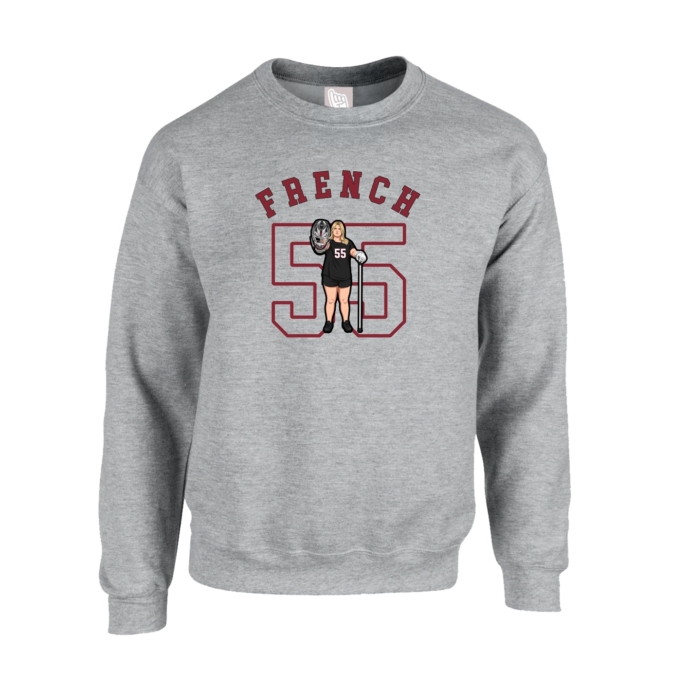Fleece Crew — Shirsey Arch in Grey