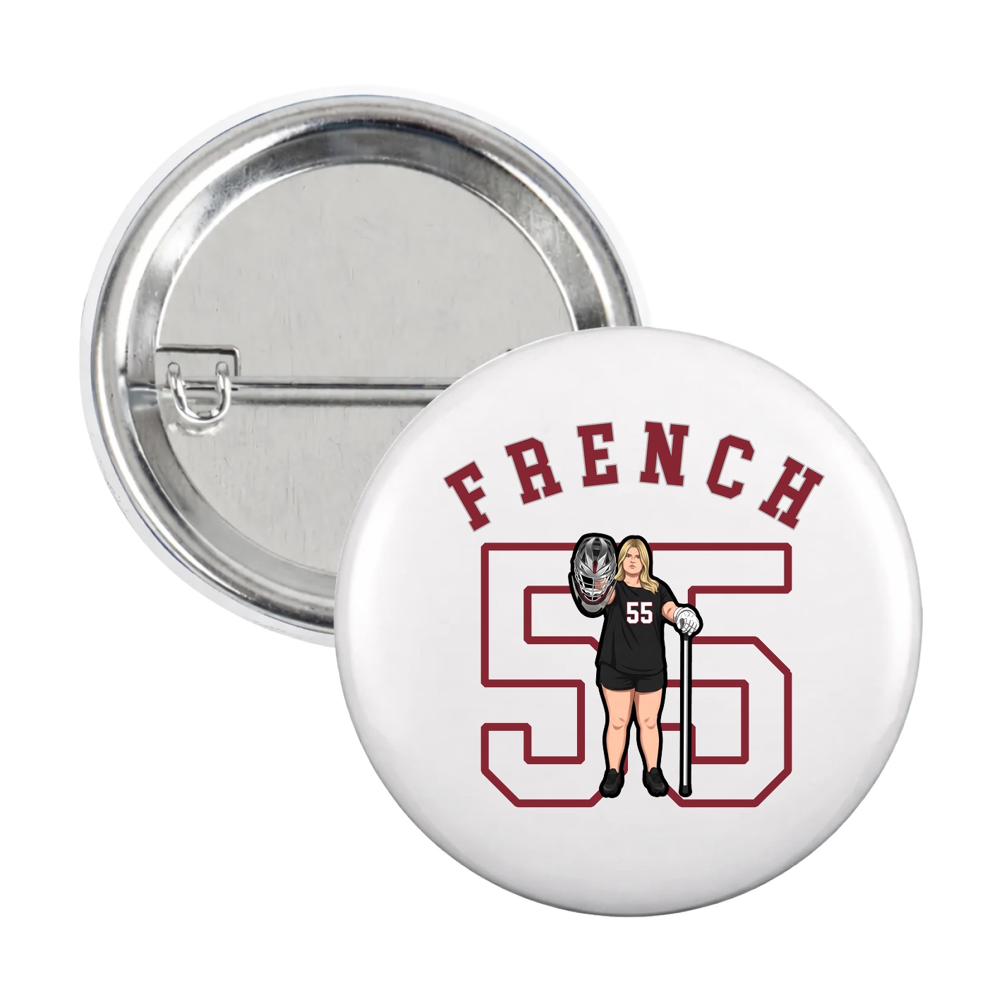 Game Day Button — Shirsey Arch in White