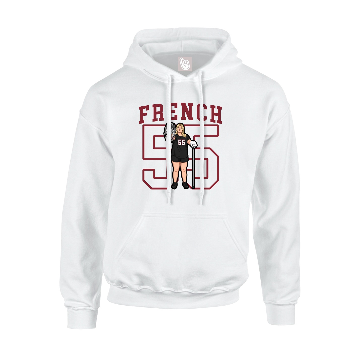Hoodie — Shirsey in White