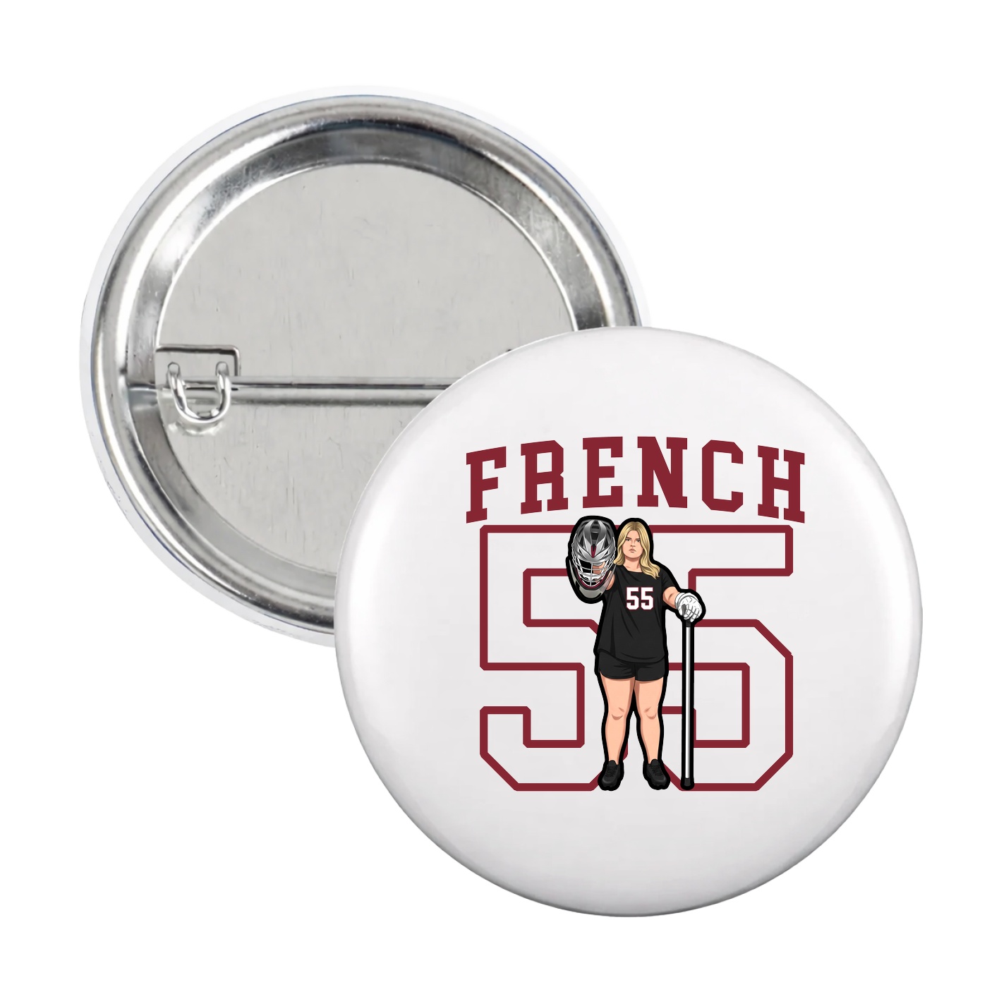 Game Day Button — Shirsey in White