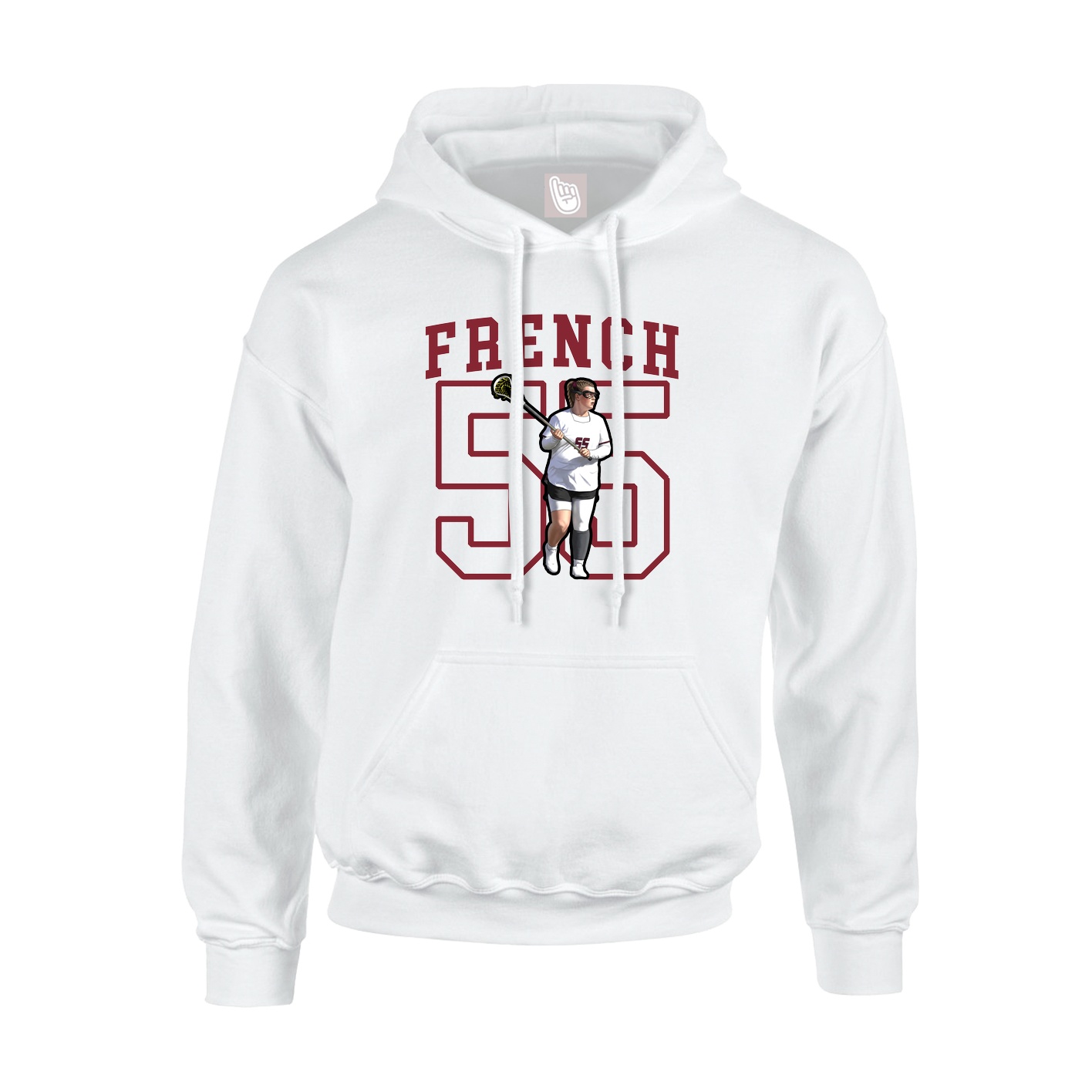 Hoodie — Shirsey in White