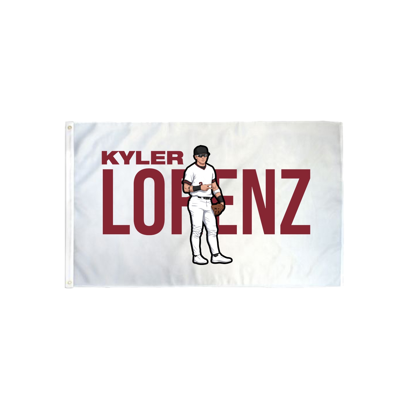 3x5 Flag — Player Name in Classic