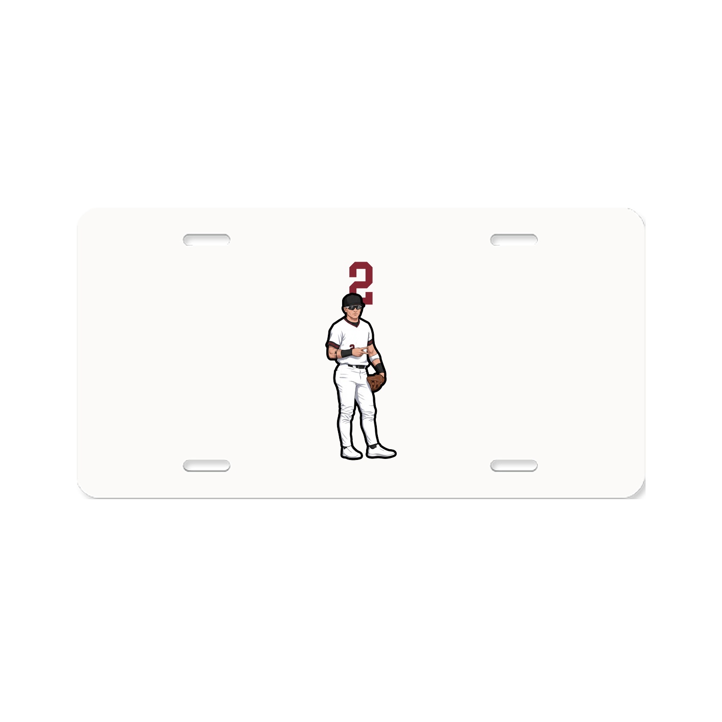 License Plate — Number Top in Classic