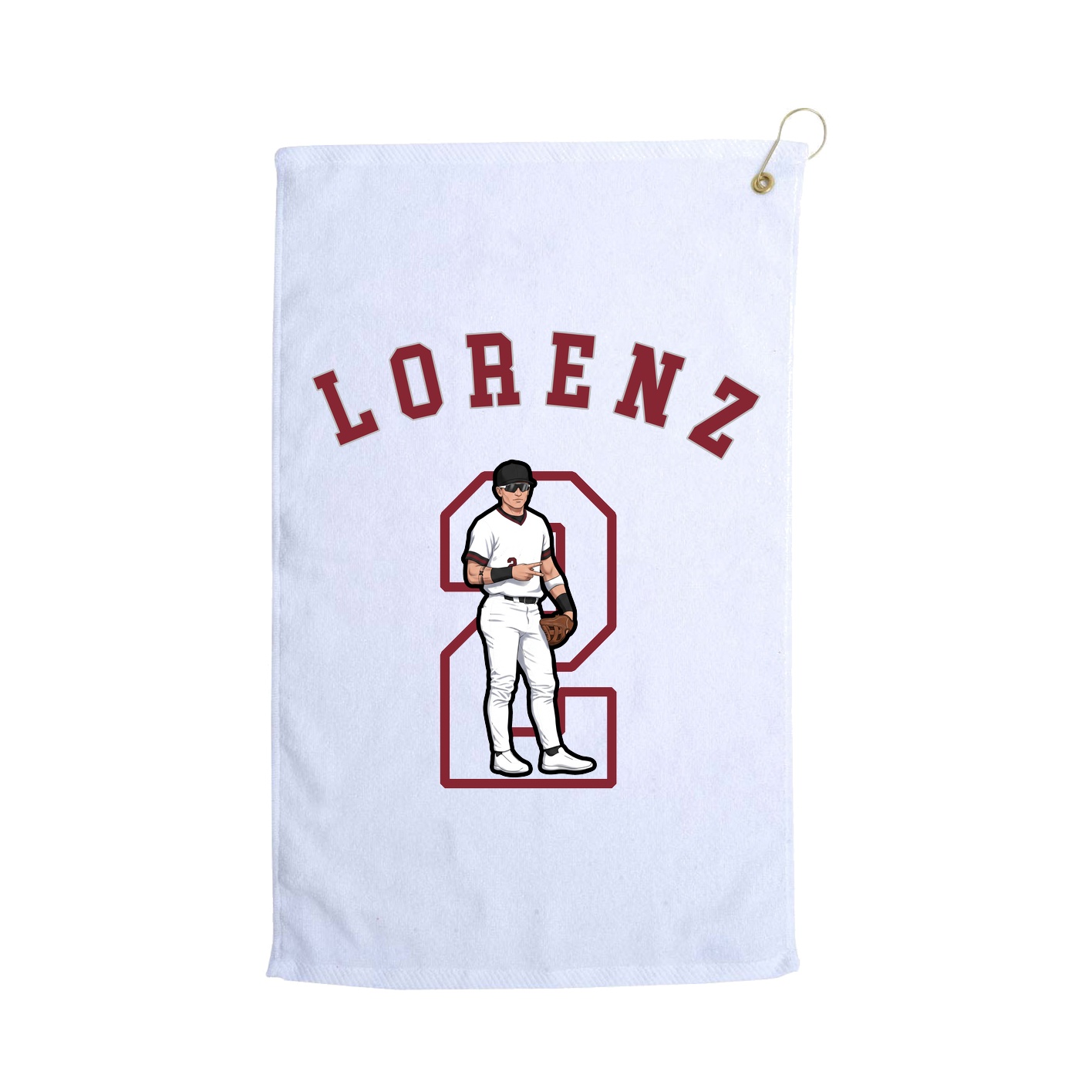 Golf Towel — Shirsey Arch in White