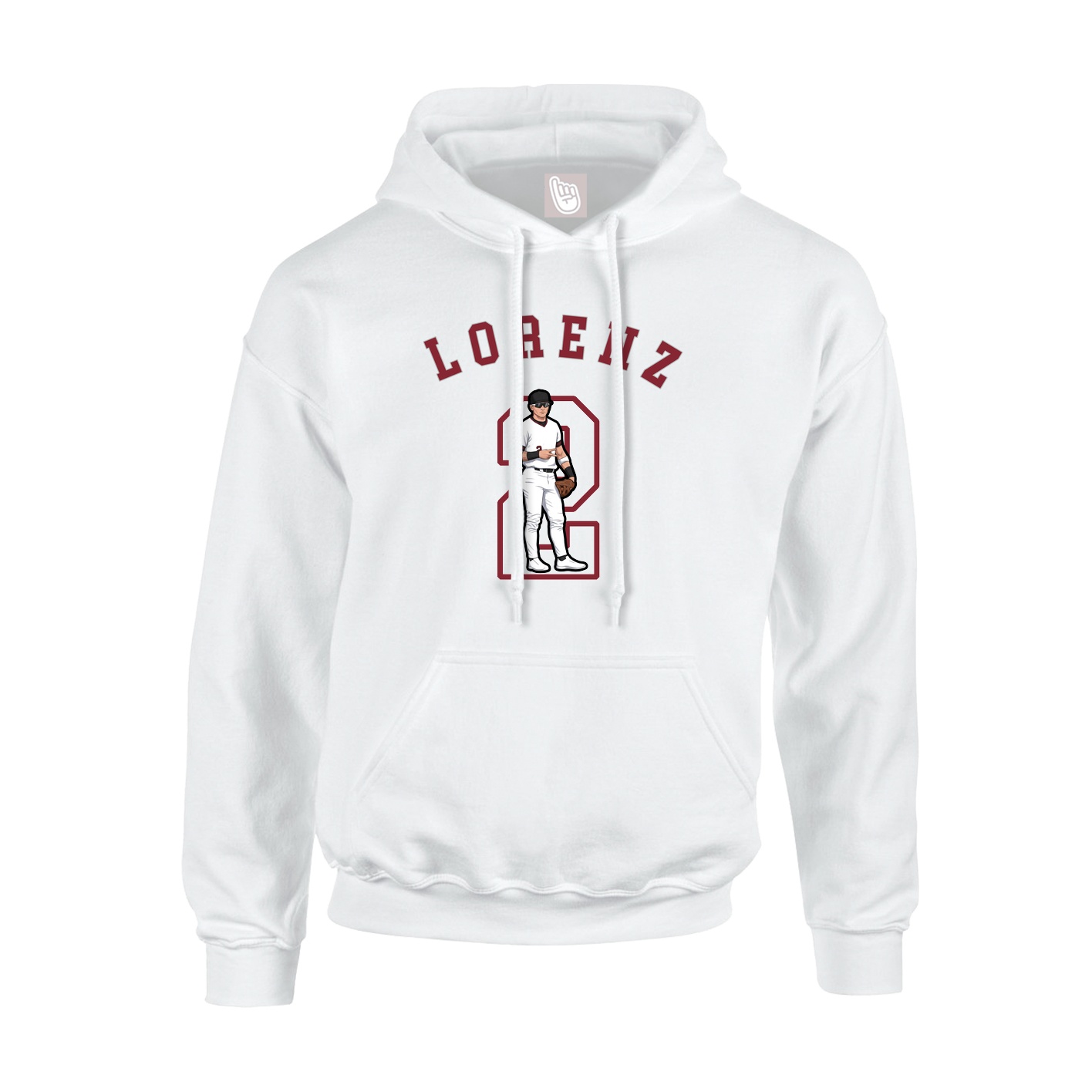 Youth Hoodie — Shirsey Arch in White