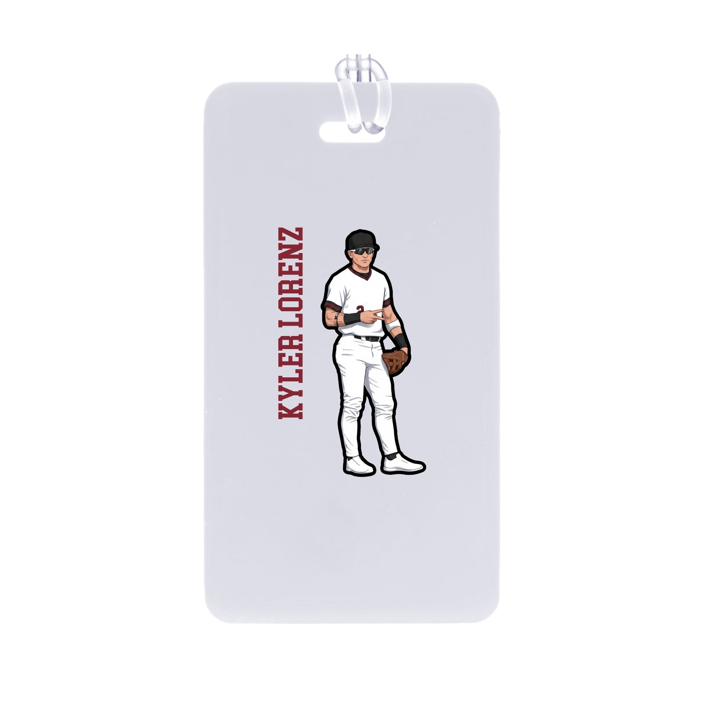 Bag Tag — Name Vertical in Classic