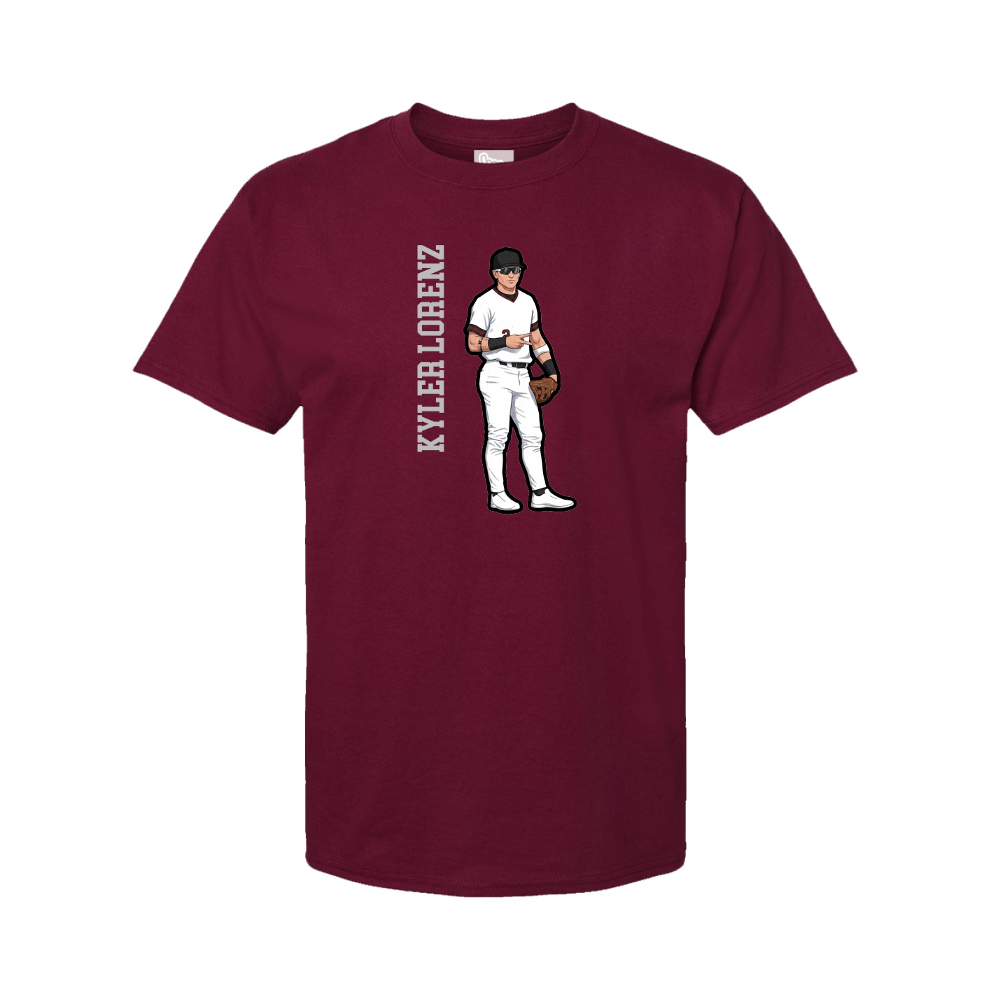 Tee — Name Vertical in Cardinal