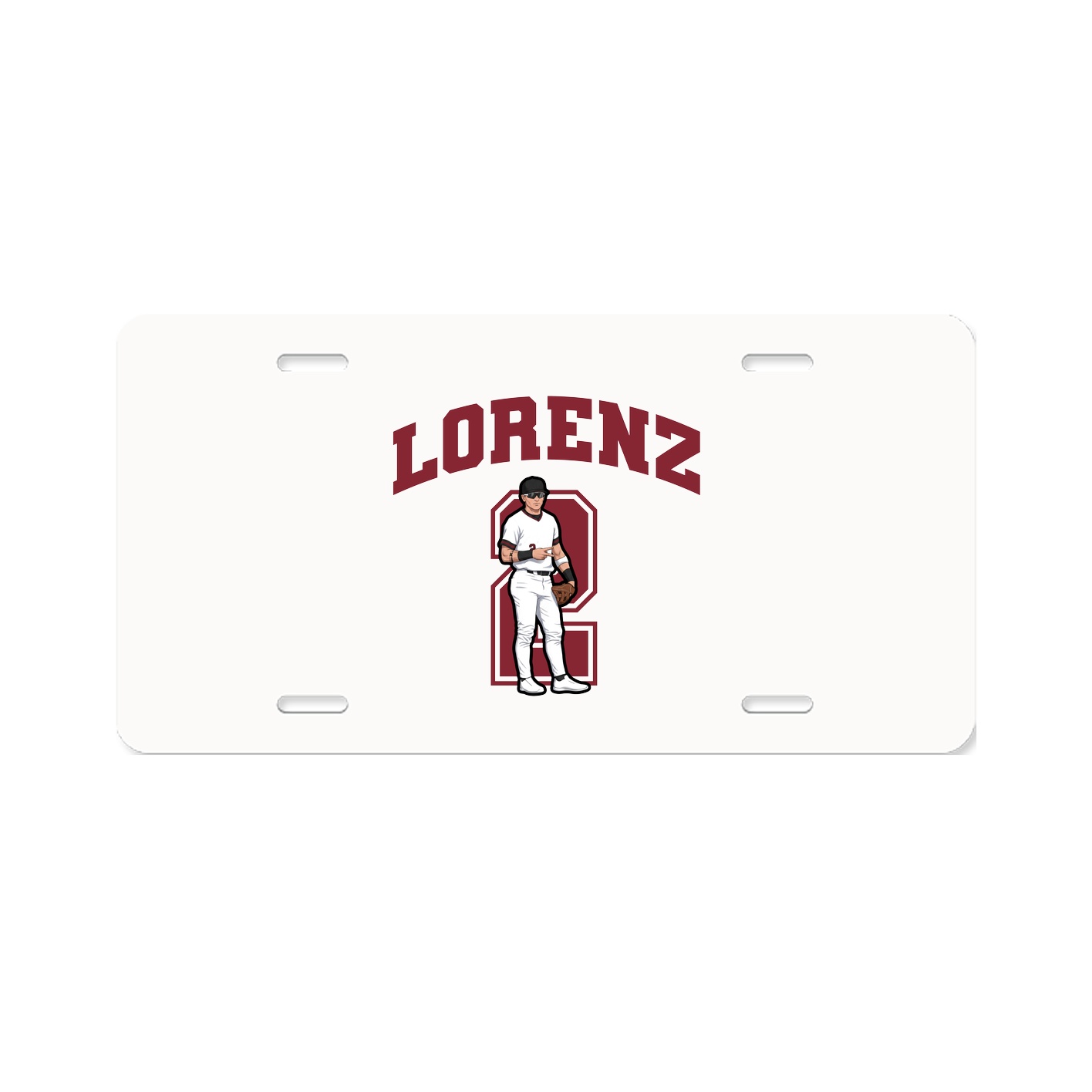License Plate — Number in Classic