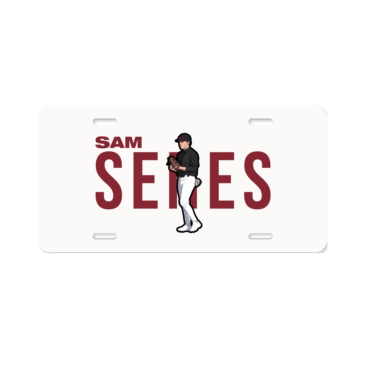 License Plate — Player Name in Classic