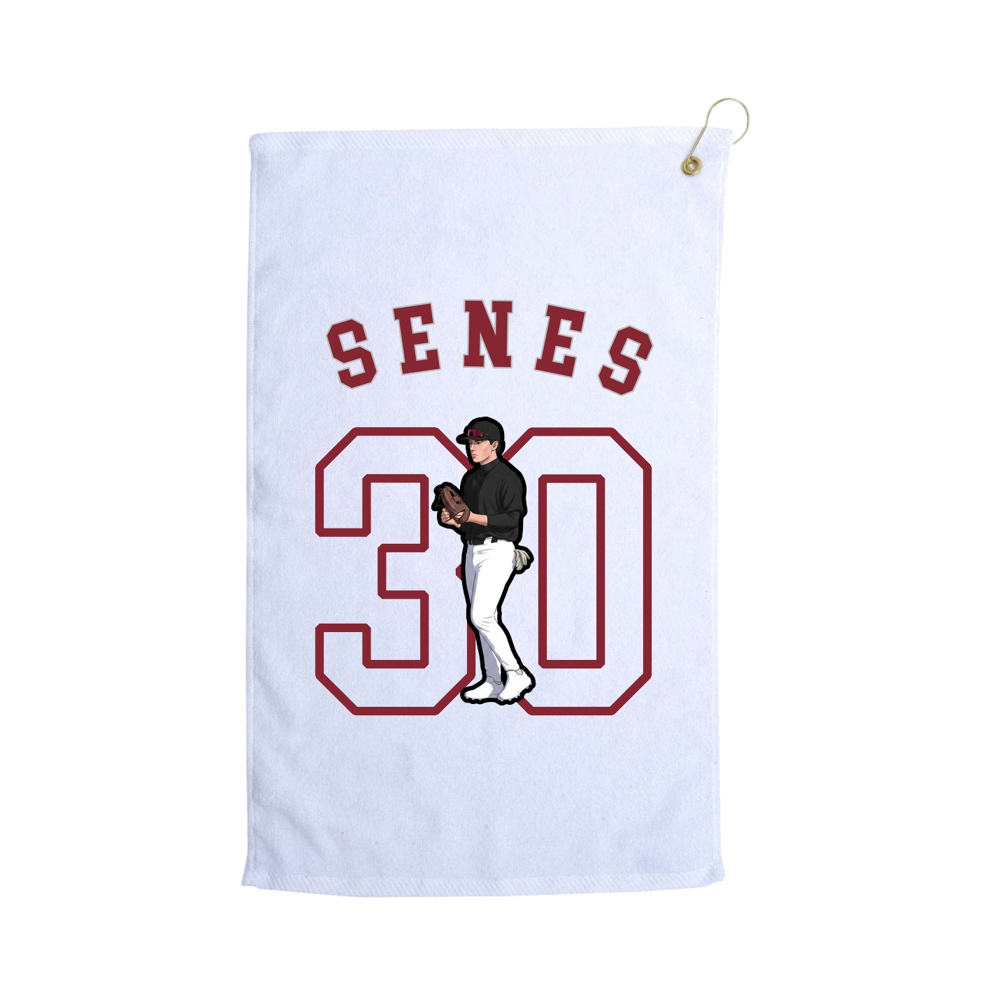 Golf Towel — Shirsey Arch in White