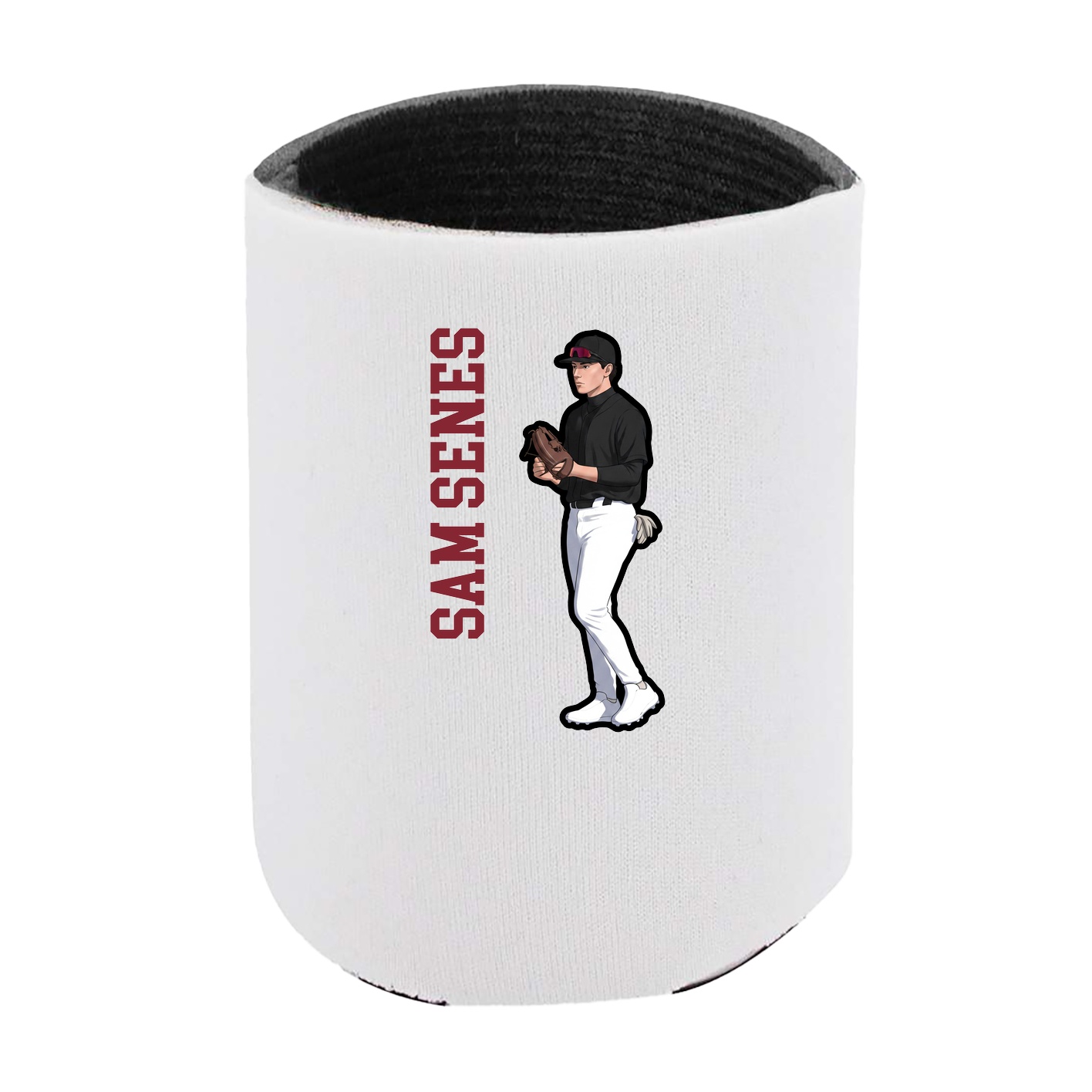 Can Holder — Name Vertical in White