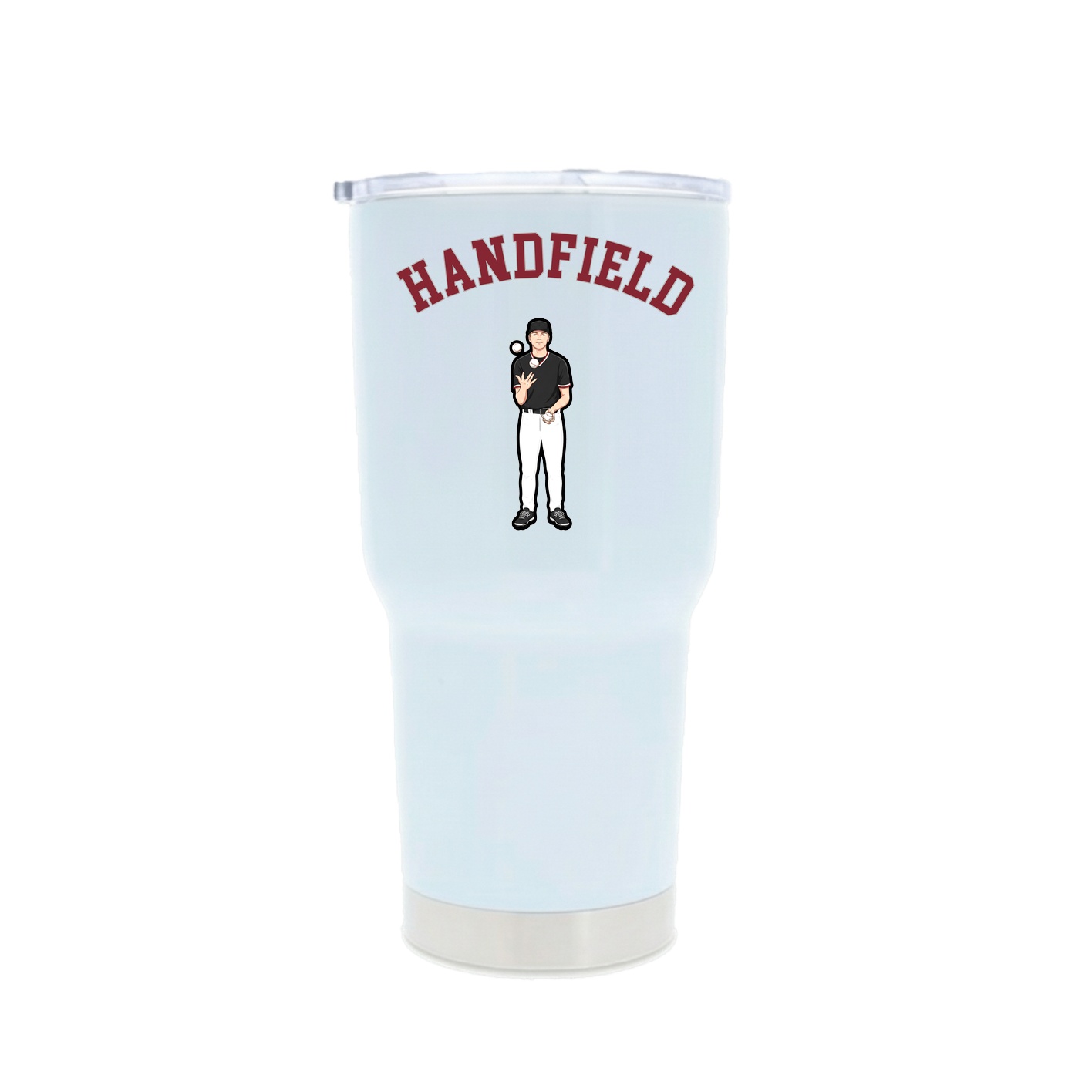 30oz Stainless Steel Tumbler — Shirsey Arch in White