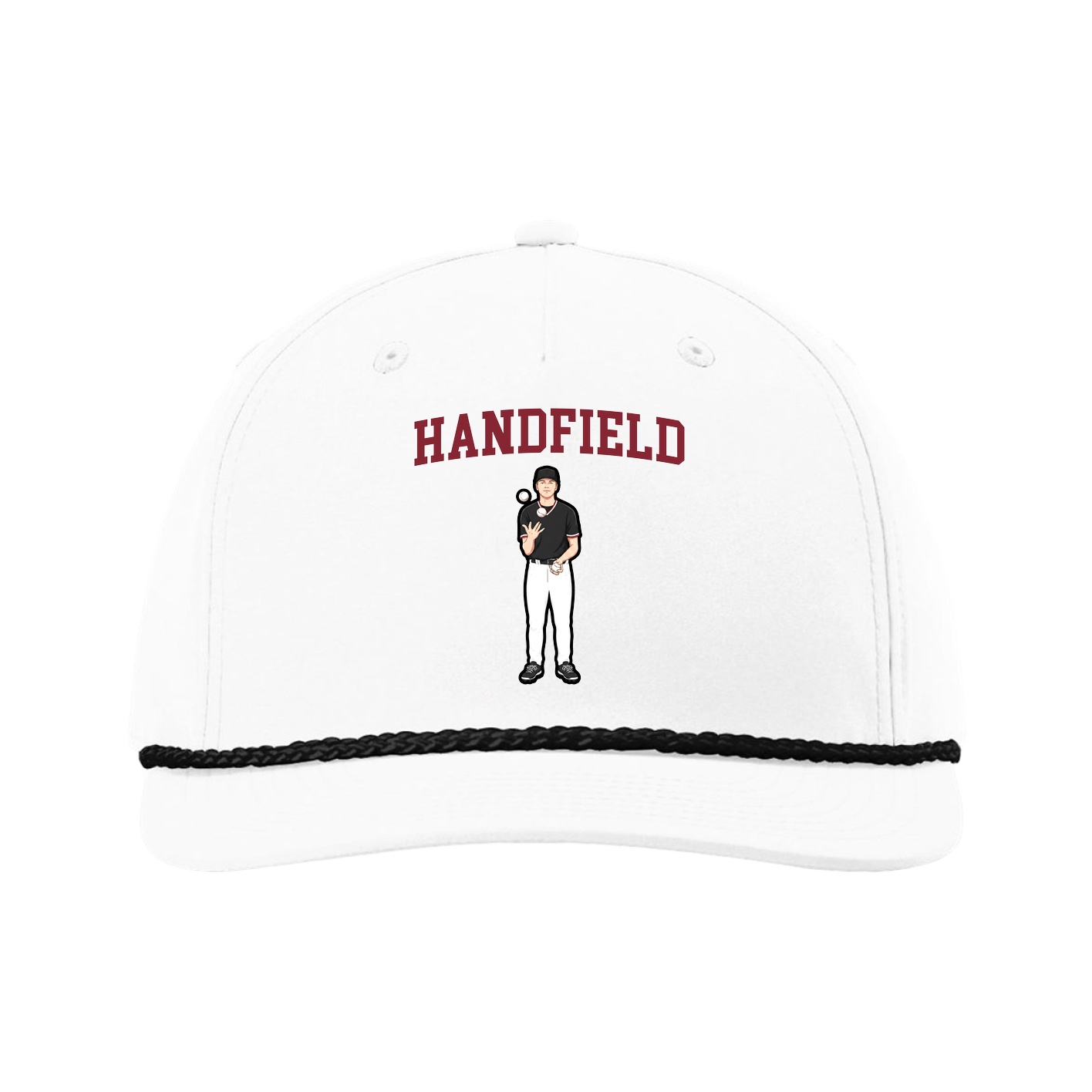 Five-Panel Classic Rope Cap — Shirsey in White
