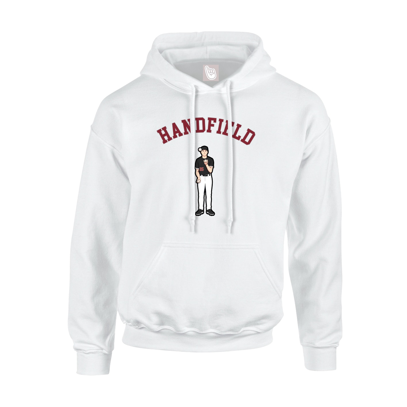 Youth Hoodie — Shirsey Arch in White