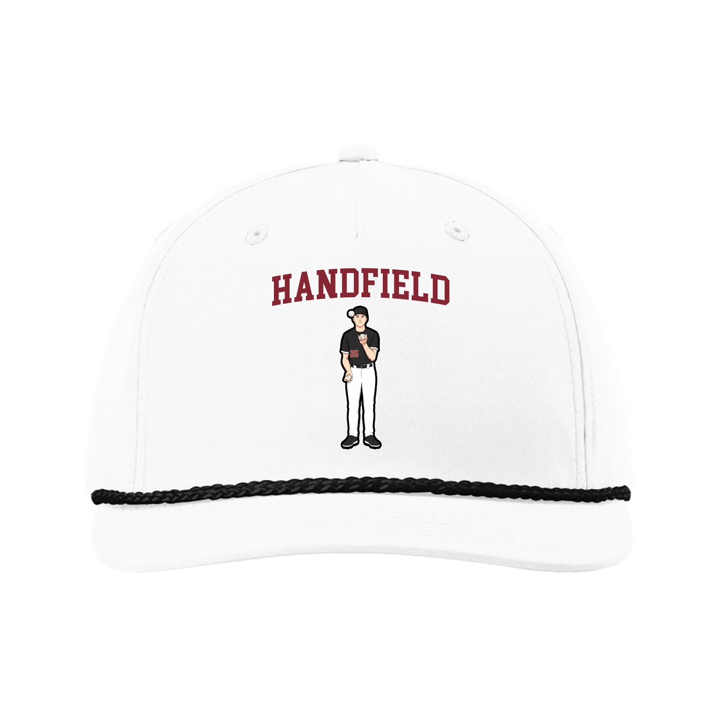 Five-Panel Classic Rope Cap — Shirsey in White