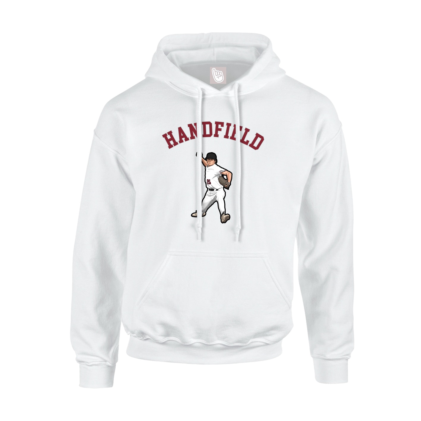 Youth Hoodie — Shirsey Arch in White
