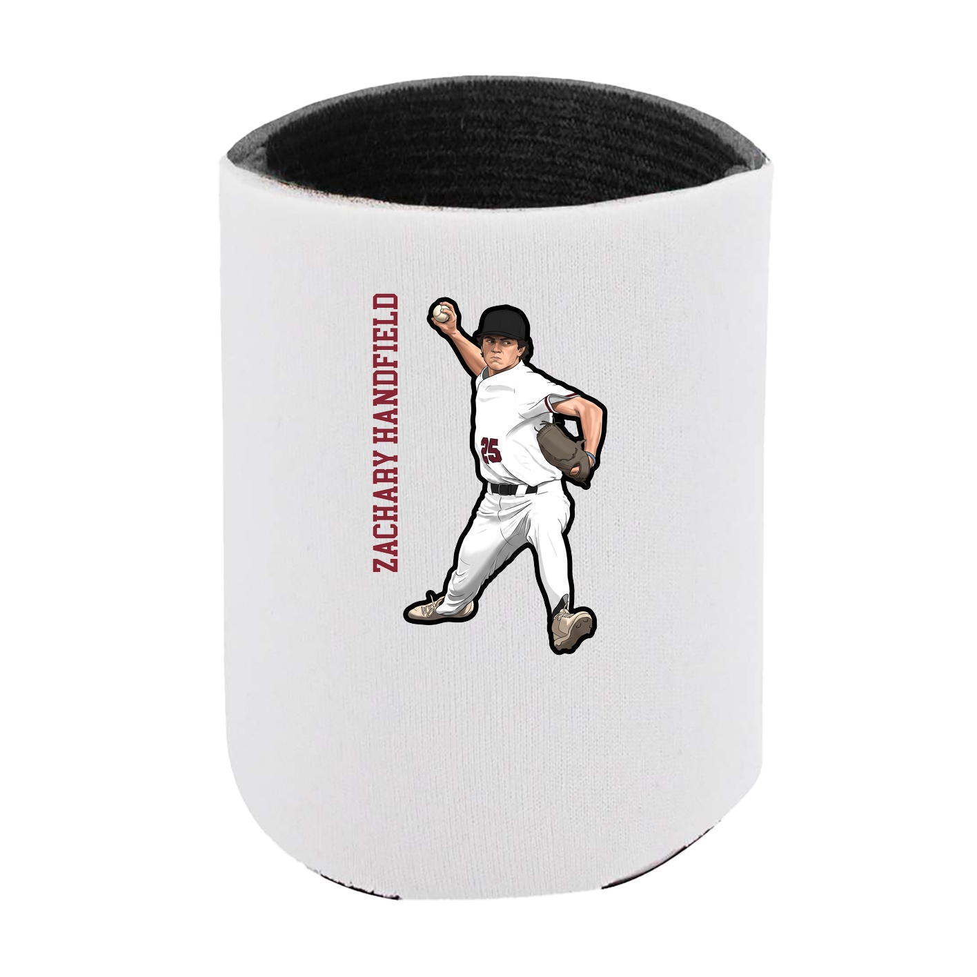 Can Holder — Name Vertical in White
