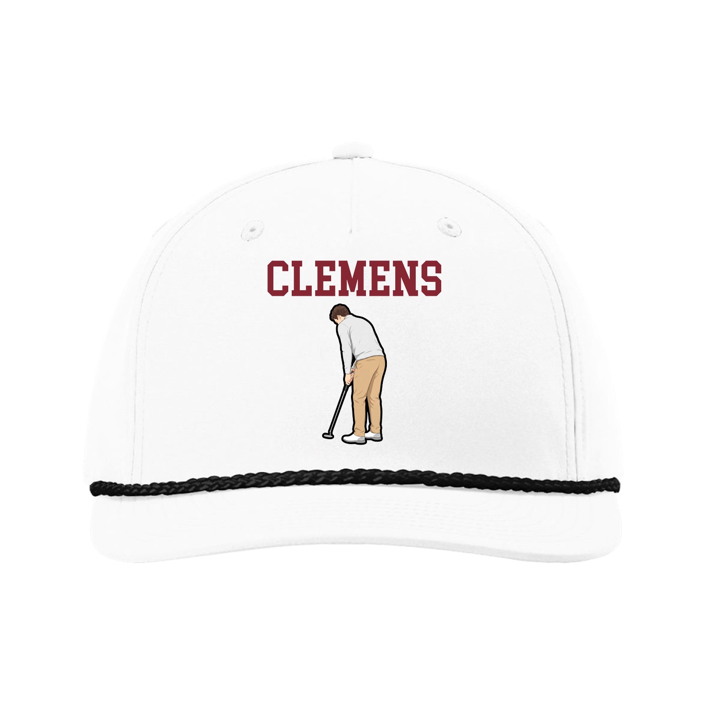 Five-Panel Classic Rope Cap — Shirsey in White
