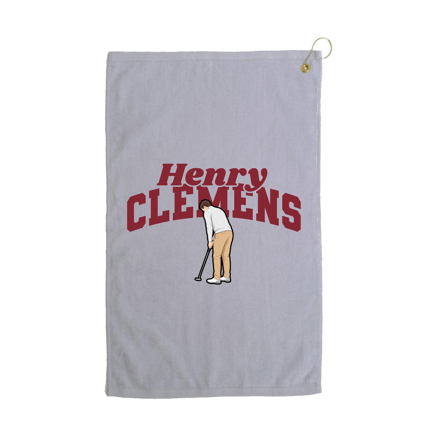 Golf Towel — Signature Arch in Grey