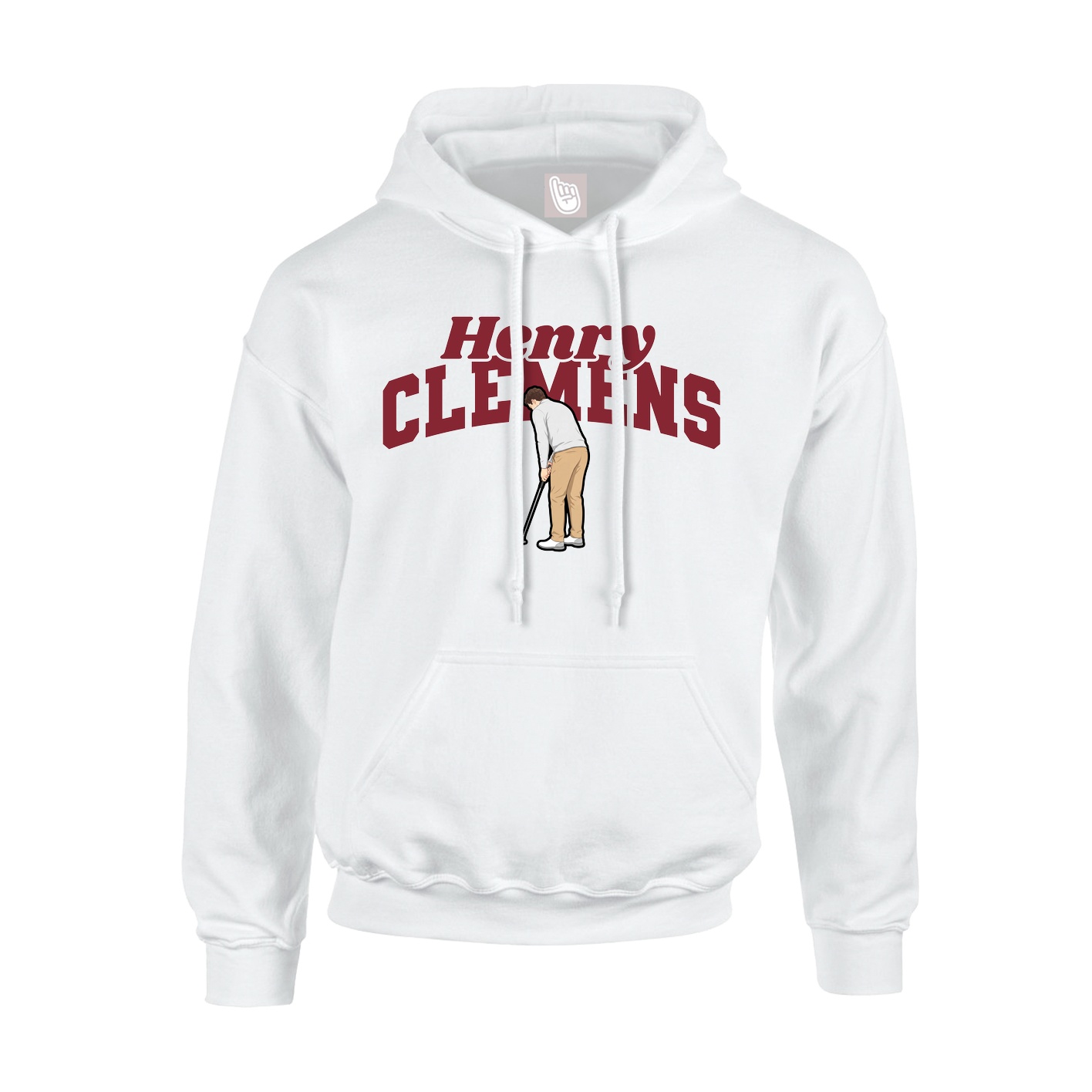 Hoodie — Signature Arch in White